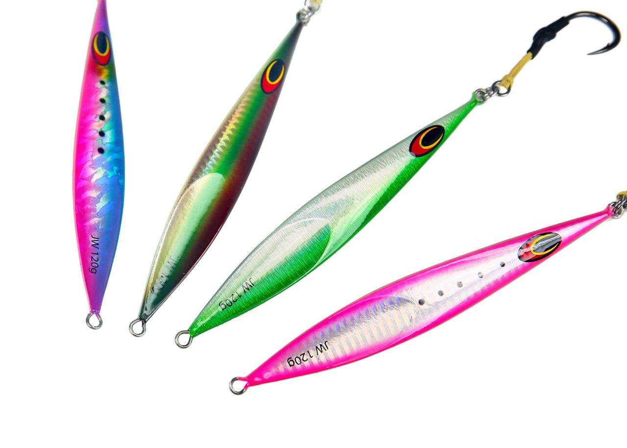 Jigging World MJ67 Slow Pitch Jigs - Premium Saltwater Fishing Lures for Vertical Jigging & Bottom Fishing - Perfect for Tuna, Grouper, and Snapper