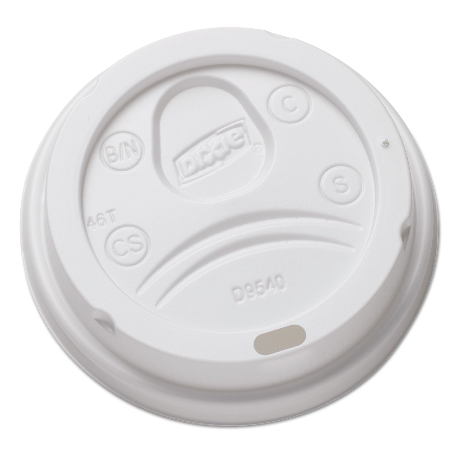 Disposable 10 oz Hot Drink Lids - Sip-Through Dome Design, White (100/Pack, 1000/Carton) - Perfect for Coffee Shops, Offices, and Takeout Beverages