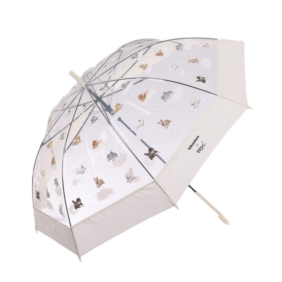Premium WPC Hikouken Flying Dog Umbrella - Lightweight (390g) Waterproof Windproof Compact Travel Umbrella for Men & Women - Perfect for Outdoor Activities, Commuting, and Rainy Days