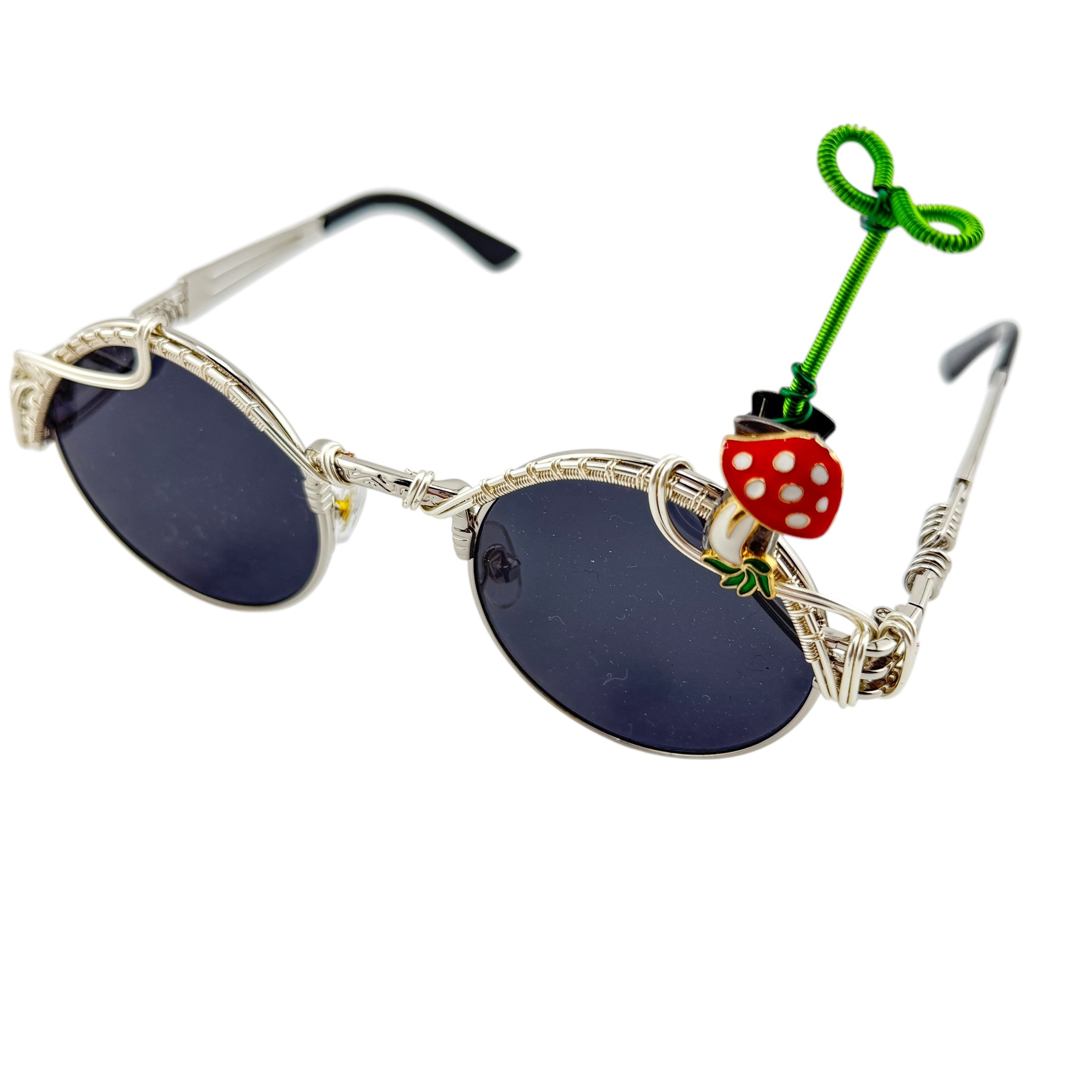 Premium Silver Shrooms Limited Edition SproutGlasses – Stylish & Unique Eyewear for Festivals, Concerts, and Outdoor Adventures