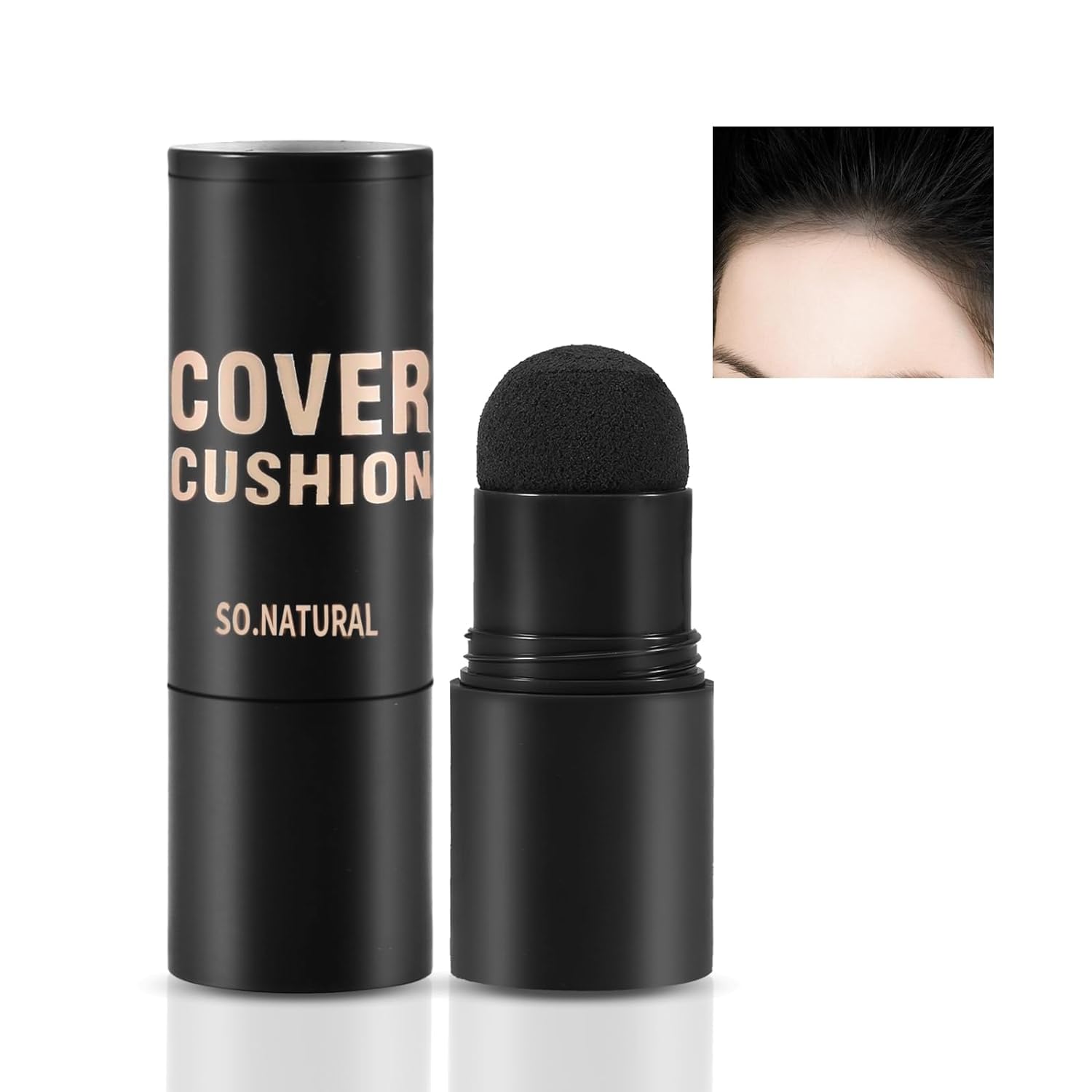 PRIMIL Hairline Powder Stick - Professional Waterproof Hair Root Touch Up for Thinning Hair | Pigmented Shading Sponge Pen with Long Lasting Coverage | Black Hair Shadow Powder Filler (1 Count) | Perfect for Daily Use, Travel & Quick Hairline Fixes