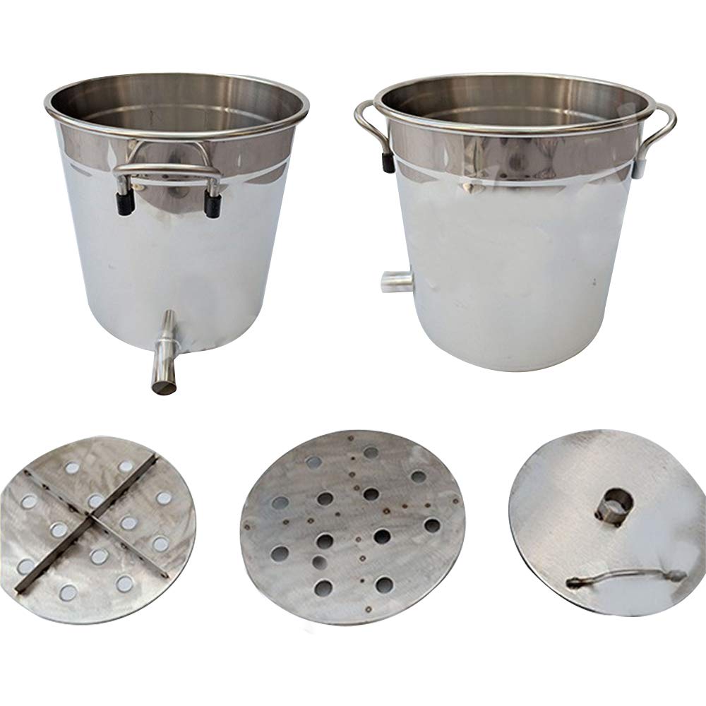 Manual Honey Extractor & Beeswax Press - Aimee-JL Large Bee Honey Press for Beekeeping, Grape & Fruit Juice Extraction, Wine Making Equipment for Home Use | Perfect for DIY Honey Harvesting, Fruit Processing & Homemade Wine Production
