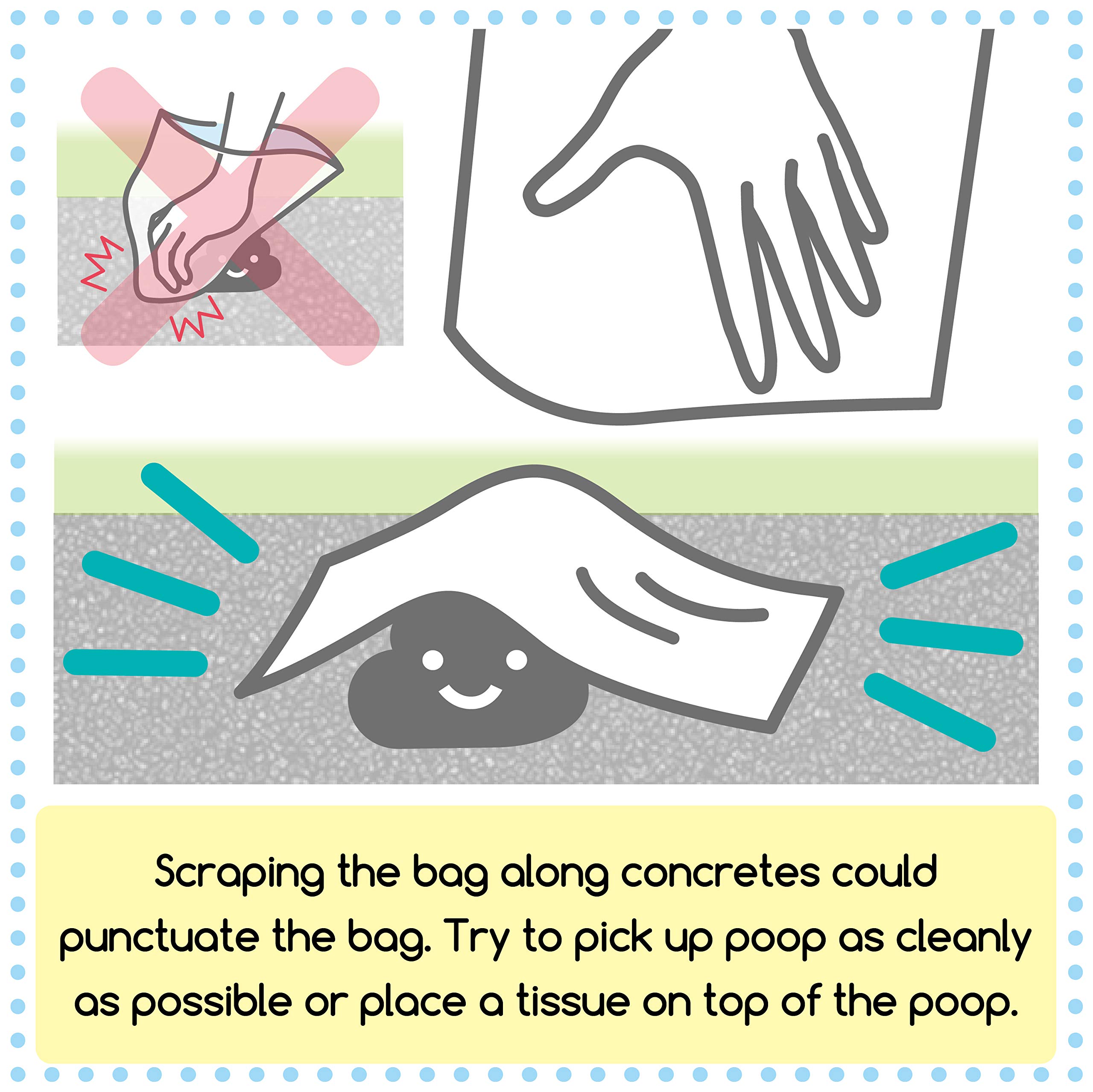 Eco-Friendly Unscented Dog Waste Bags - Durable Leak-Proof Poop Bags for Small Dogs (200 Count, Light Blue) | Perfect for Daily Walks, Park Visits & Travel