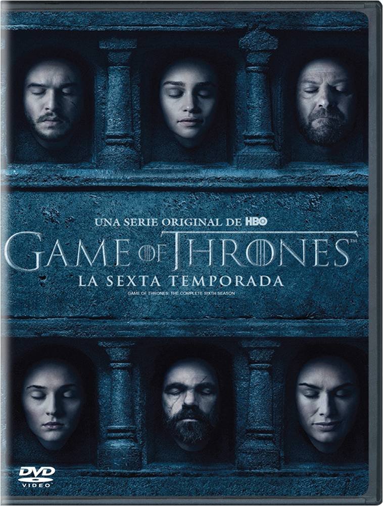 Game of Thrones Season 6 DVD Box Set - Spanish Edition (Region 1/3/4, 5-Disc Set) | Complete HBO Fantasy Series Collection | Perfect for GOT Fans & Spanish Speakers