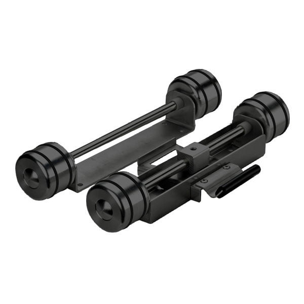 Lian Li WB-02 Black Metal Casters for PC Case Wheel Stand - Heavy Duty Rolling Wheels for Computer Towers, Workstations & Gaming Rigs