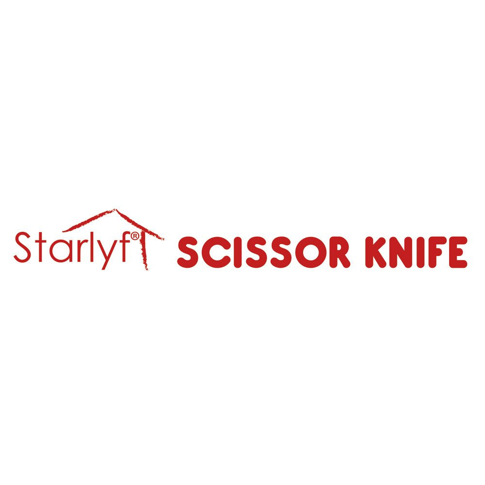 Starlyf Multi-Purpose Scissor Knife - Sharp Stainless Steel Blade for Cutting, Crafting & Outdoor Activities - Perfect for Camping, Hiking & DIY Projects
