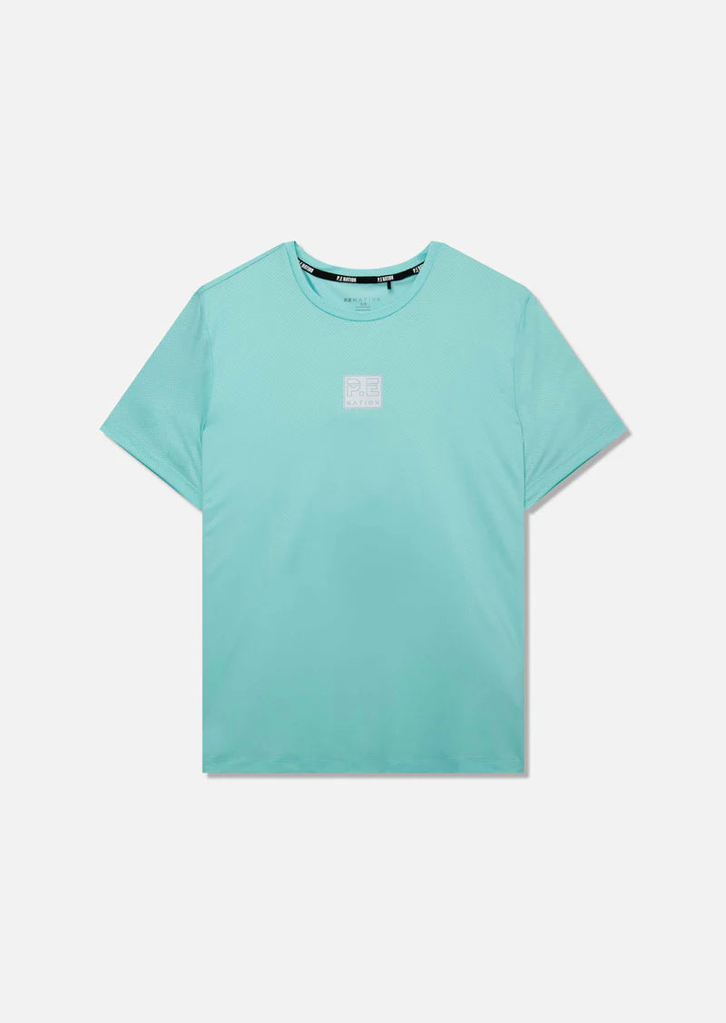 Crossover Air Form Tee in Aqua - Lightweight Breathable T-Shirt for Men & Women - Perfect for Running, Gym, and Casual Wear