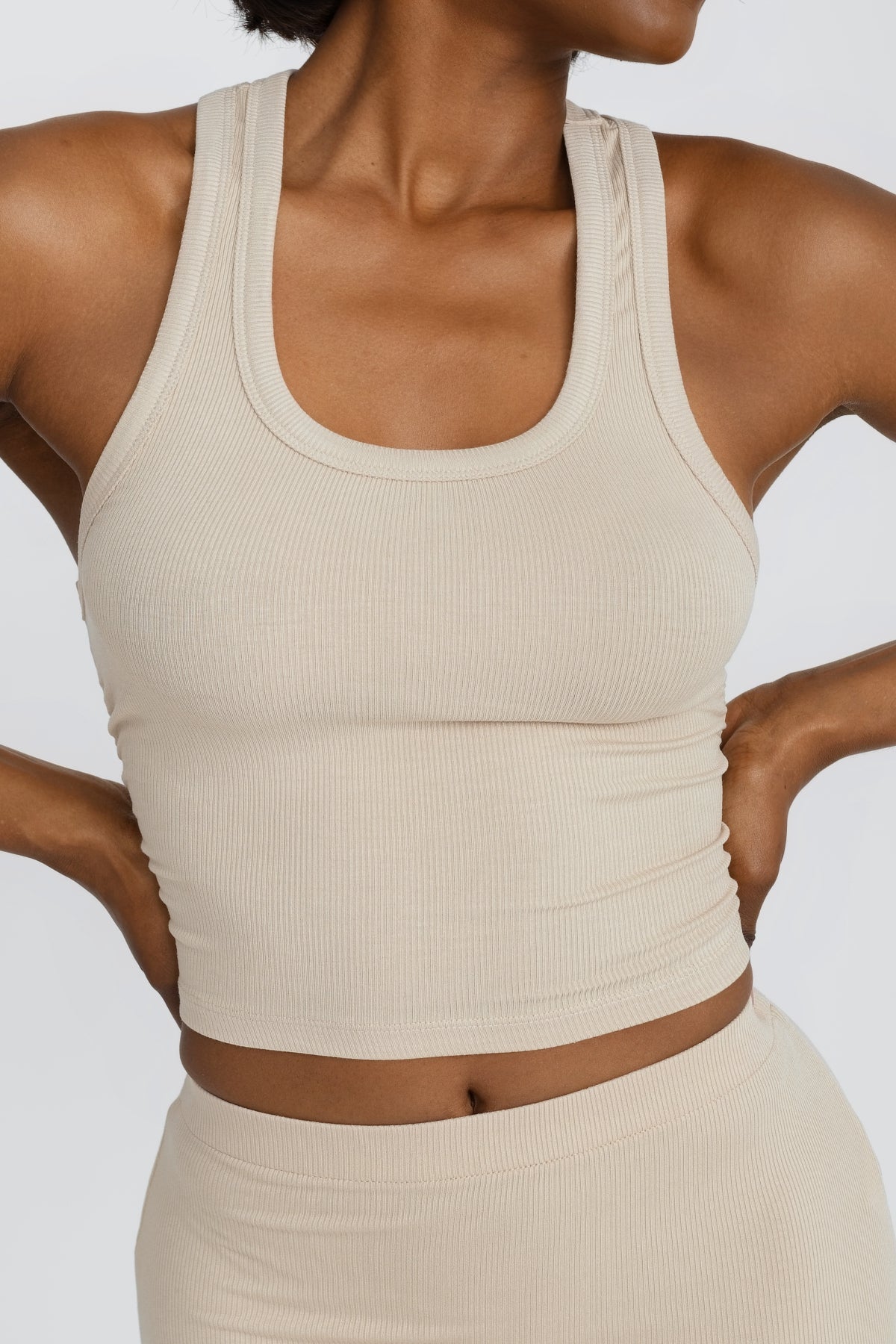 Dom Racerback Tank Top for Women - Soft Coconut Fiber Blend - Perfect for Yoga, Gym & Summer Outfits