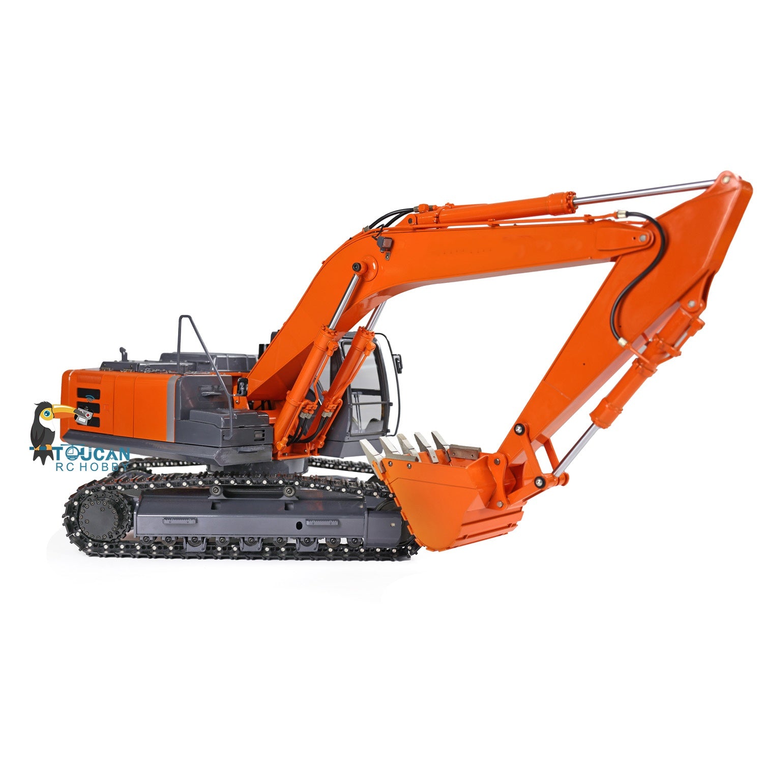 1/12 Scale DIM H3 360 RC Excavator Toy - Metal Hydraulic Construction Vehicle with Tracked Chassis, LED Light System, ESC Motor & Servo Valve - Perfect for Construction Simulation, RC Hobbyists and Collectors
