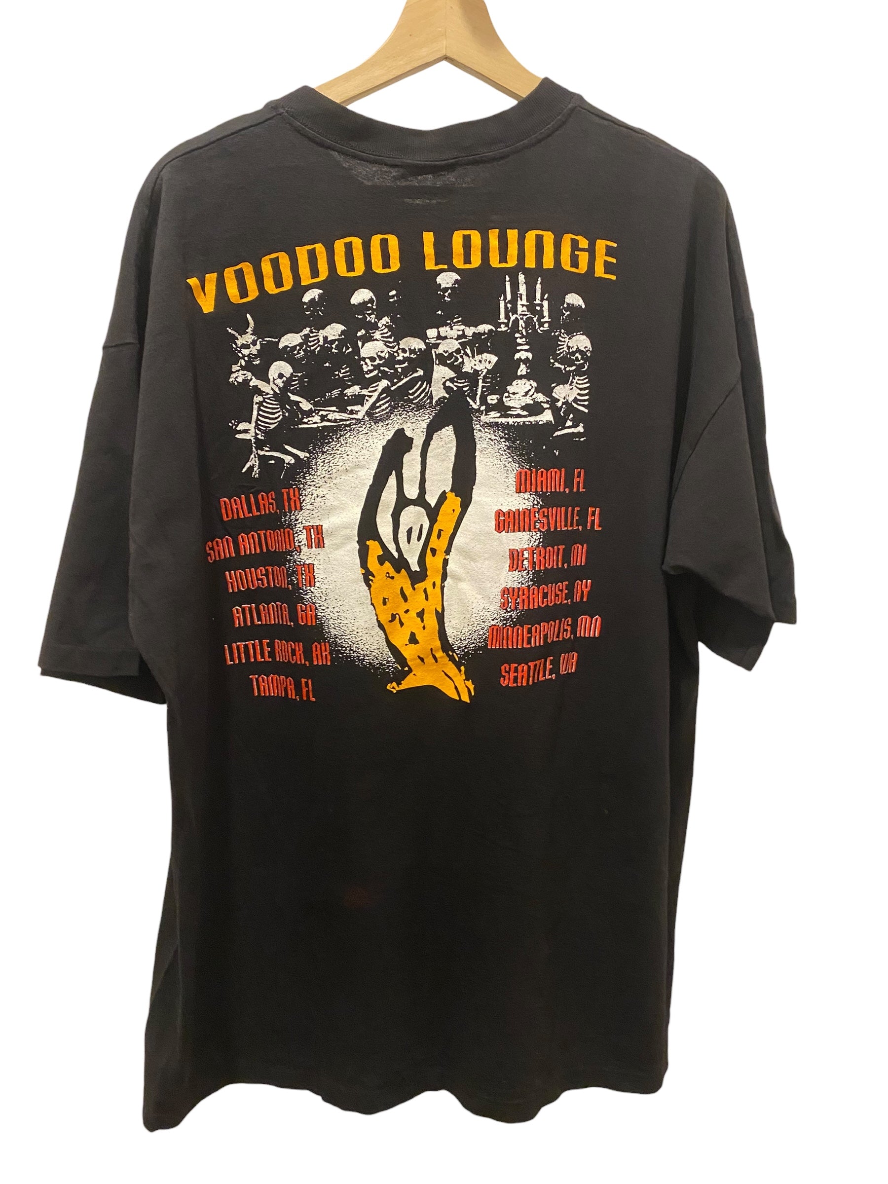 Vintage 1994 Rolling Stones Tour T-Shirt - Men's XL - Touch of Gold Design - Retro Band Tee for Concerts & Casual Wear