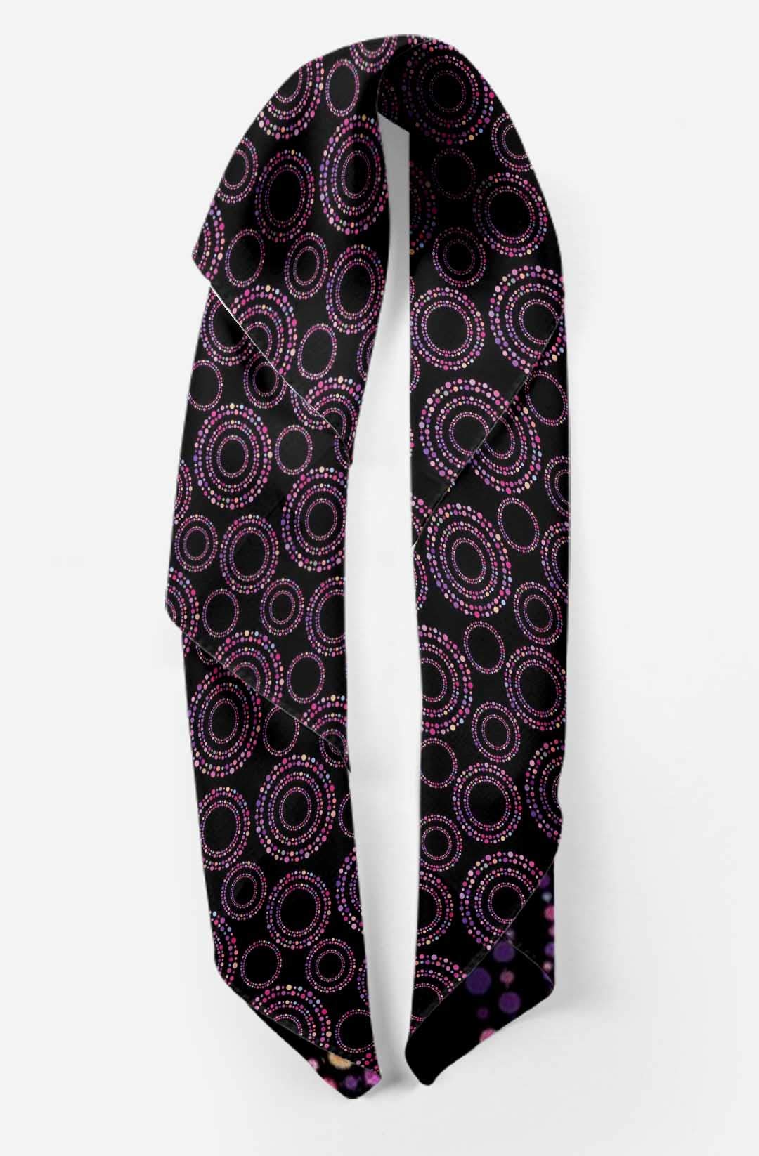 Bimba Printed Pure Silk Scarf - Women's Fashion Hair Wrap, Neck Scarf & Head Bandana - Elegant Accessory for Parties, Weddings & Everyday Wear