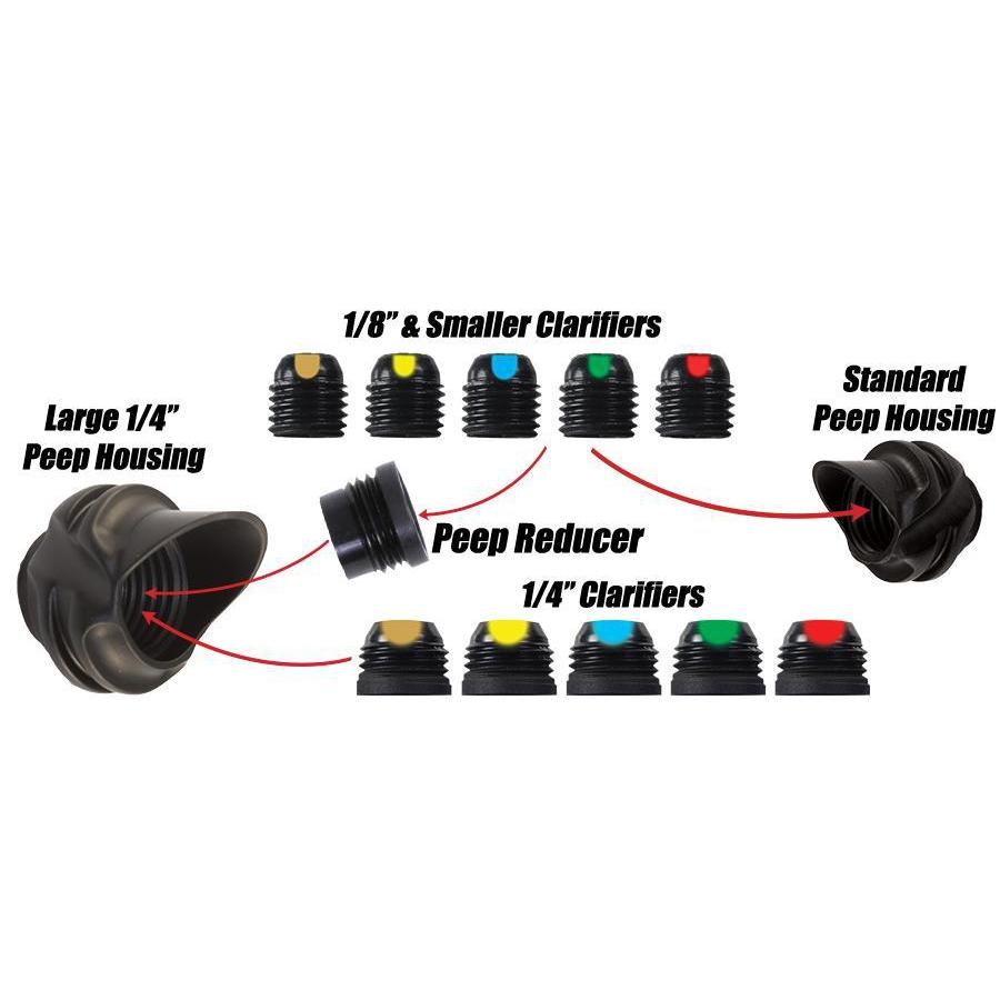 Specialty Archery Peep Sight Clarifiers - Improve Accuracy & Vision for Hunting & Target Shooting | Perfect for Low Light & Long Range Scenarios