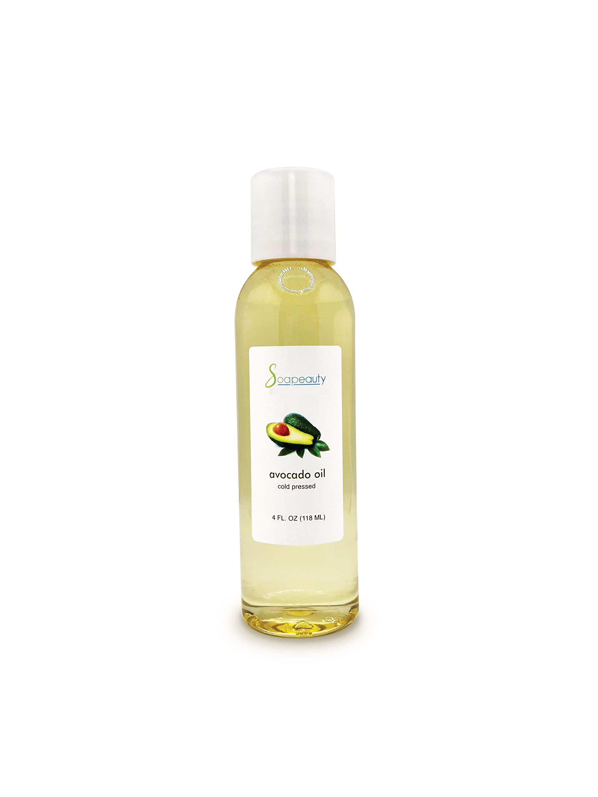 Pure Cold-Pressed Avocado Oil for Skin & Hair - 100% Natural Carrier Oil for Essential Oils & Massage - 4 fl oz - Hydrates Dry Skin, Nourishes Hair, Perfect for DIY Beauty & Aromatherapy