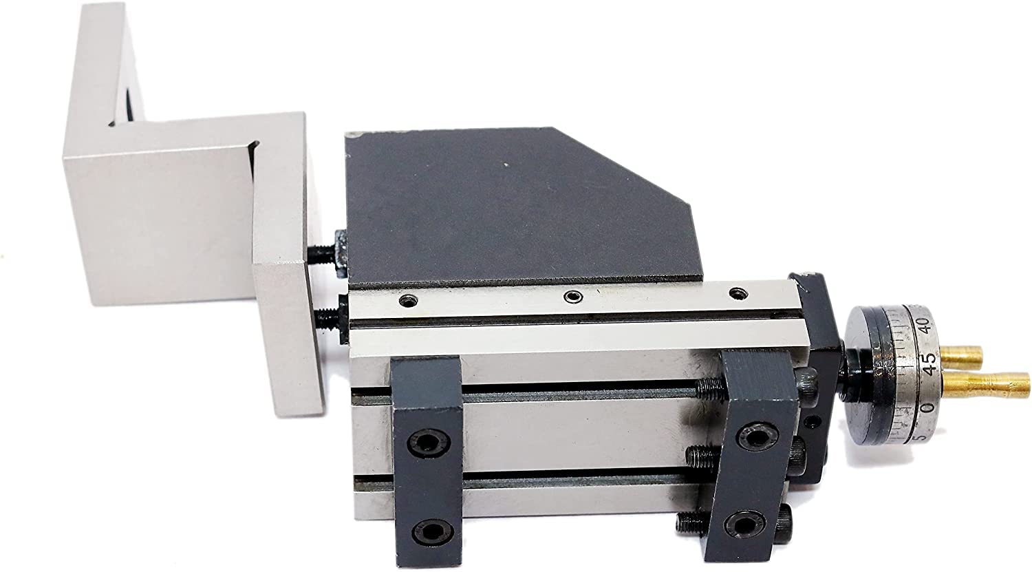 Mini Vertical Milling Slide with Z-Type Cast Iron Angle Plate - Precision Metalworking & DIY Projects Tool for Milling Machines