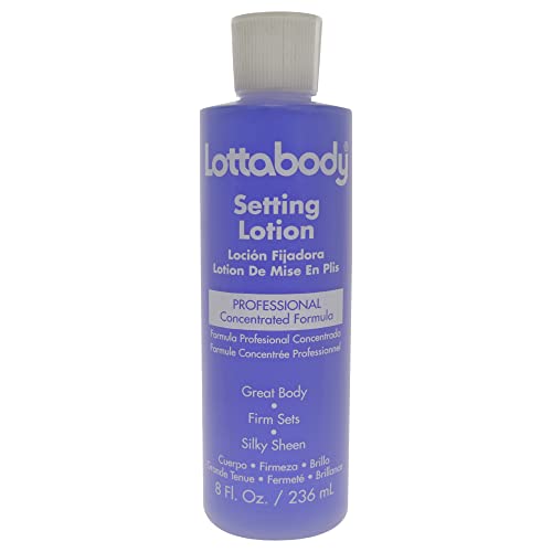 Lotta Body Setting Lotion for Hair Styling - 8 oz Bottle | Strong Hold for Curls, Waves & Braids | Salon Quality Hair Care for Women & Men