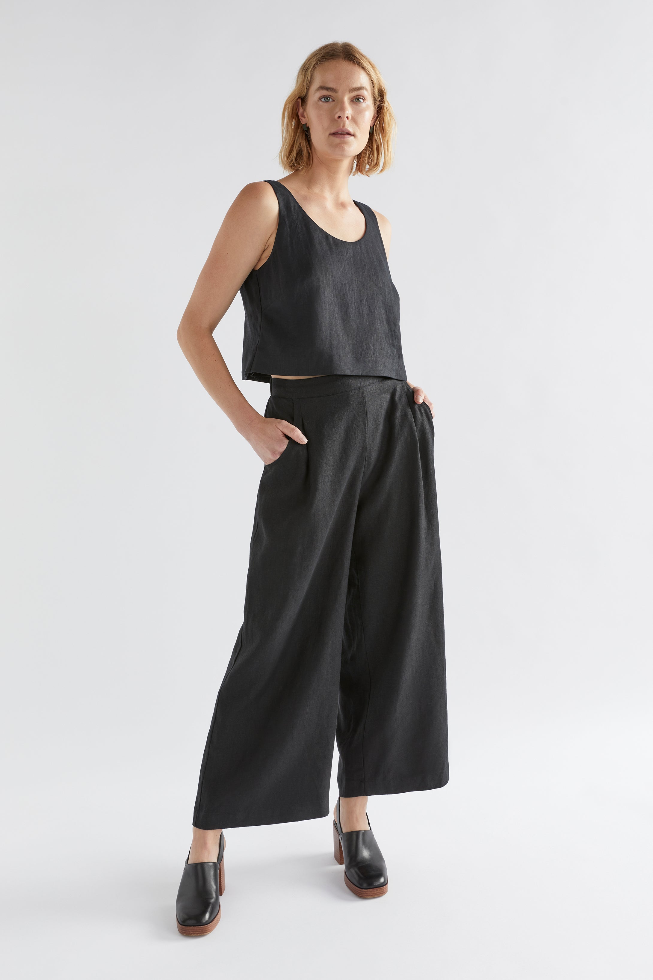 Stylish Strom Linen Tank Top for Women - Breathable Summer Casual Wear - Perfect for Beach, Vacation & Everyday Outfits