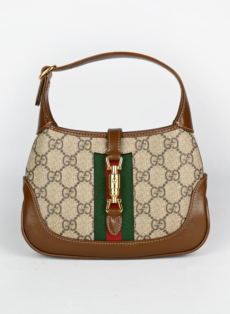 Gucci Jackie Mini Shoulder Bag in Beige - Stylish & Compact for Everyday Use, Work, and Travel