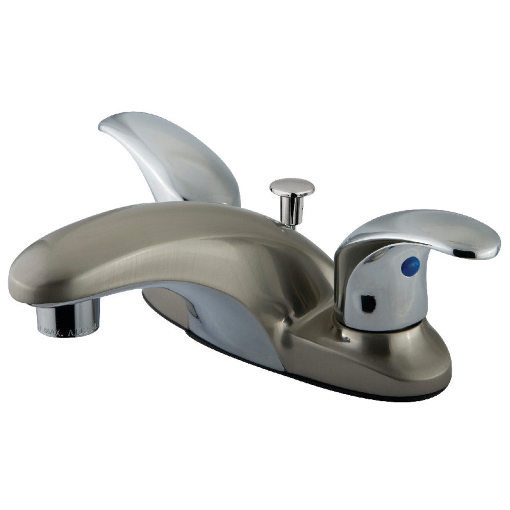 Kingston Brass KB6621LL 4-Inch Centerset Bathroom Faucet - Modern Water-Saving Design for Vanity Sinks, Powder Rooms & Guest Bathrooms