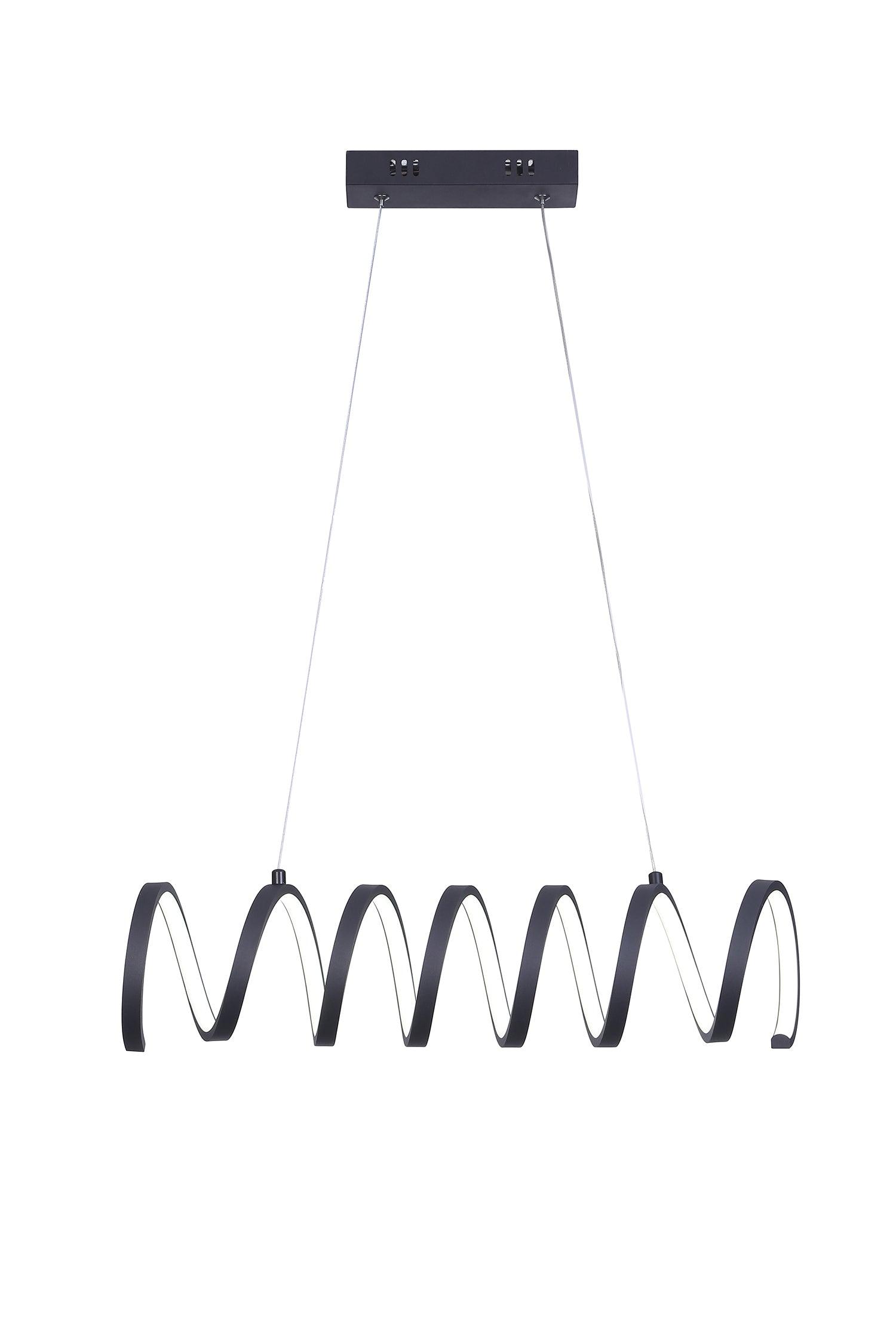 23L x 6H Spiral Loop Aluminum Integrated 14W LED Adjustable 47