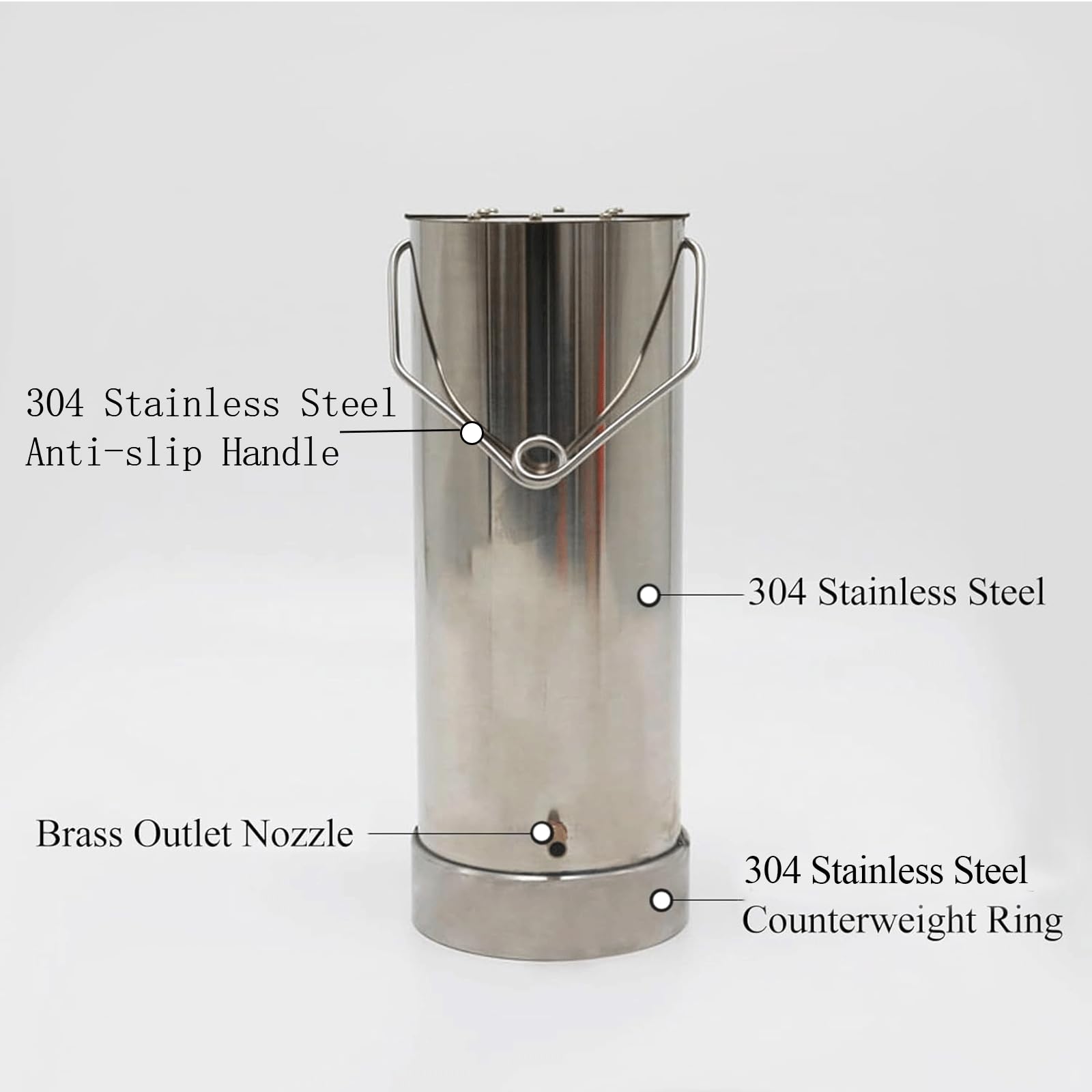 YJINGRUI 2L Water Sampler - Heavy Duty 304 Stainless Steel Sampling Bucket for Lakes, Oceans & Reservoirs (0-30m Depth) | Complete Water Quality Testing Kit for Environmental Monitoring & Research