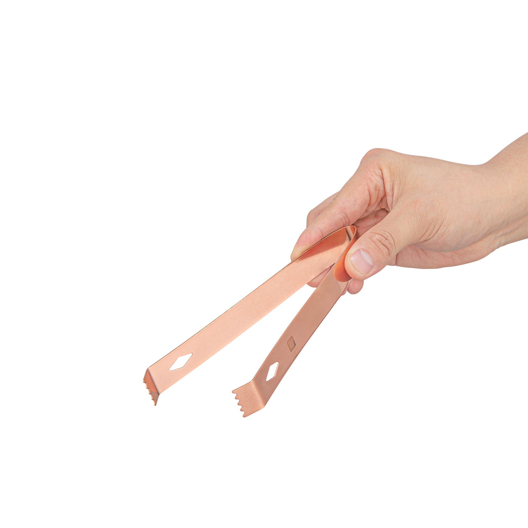 Premium Copper Plated Stainless Steel Ice Tongs - 6.25