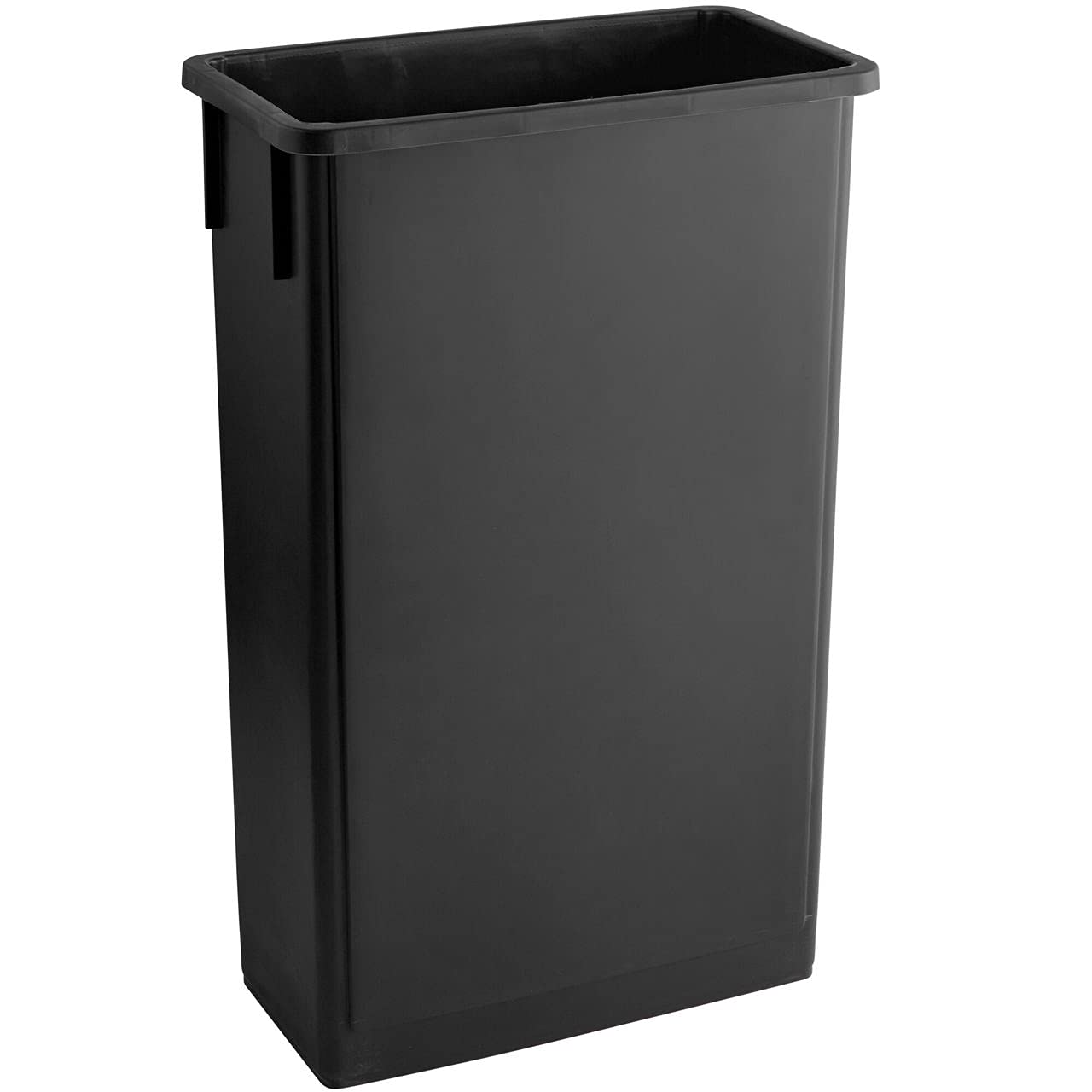 PRO&Family 5-Pack 92 Qt (23 Gallon/87 Liter) Slim Black Rectangular Trash Cans - Kitchen Waste Bins, Garbage Cans, Recycling Bins for Home, Office & Outdoor Use