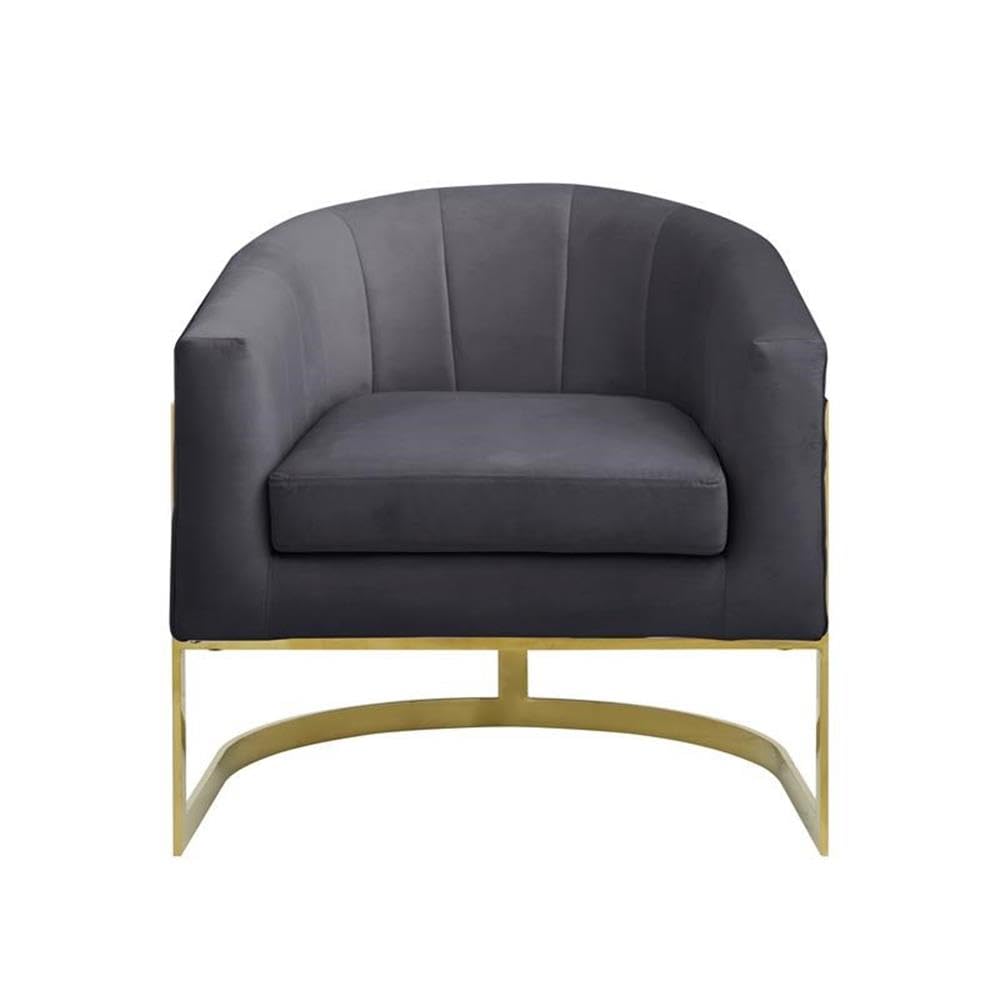Best HX10 Accent Chair by Master Furniture - Modern Grey Upholstered Lounge Chair for Living Room, Bedroom & Office Decor