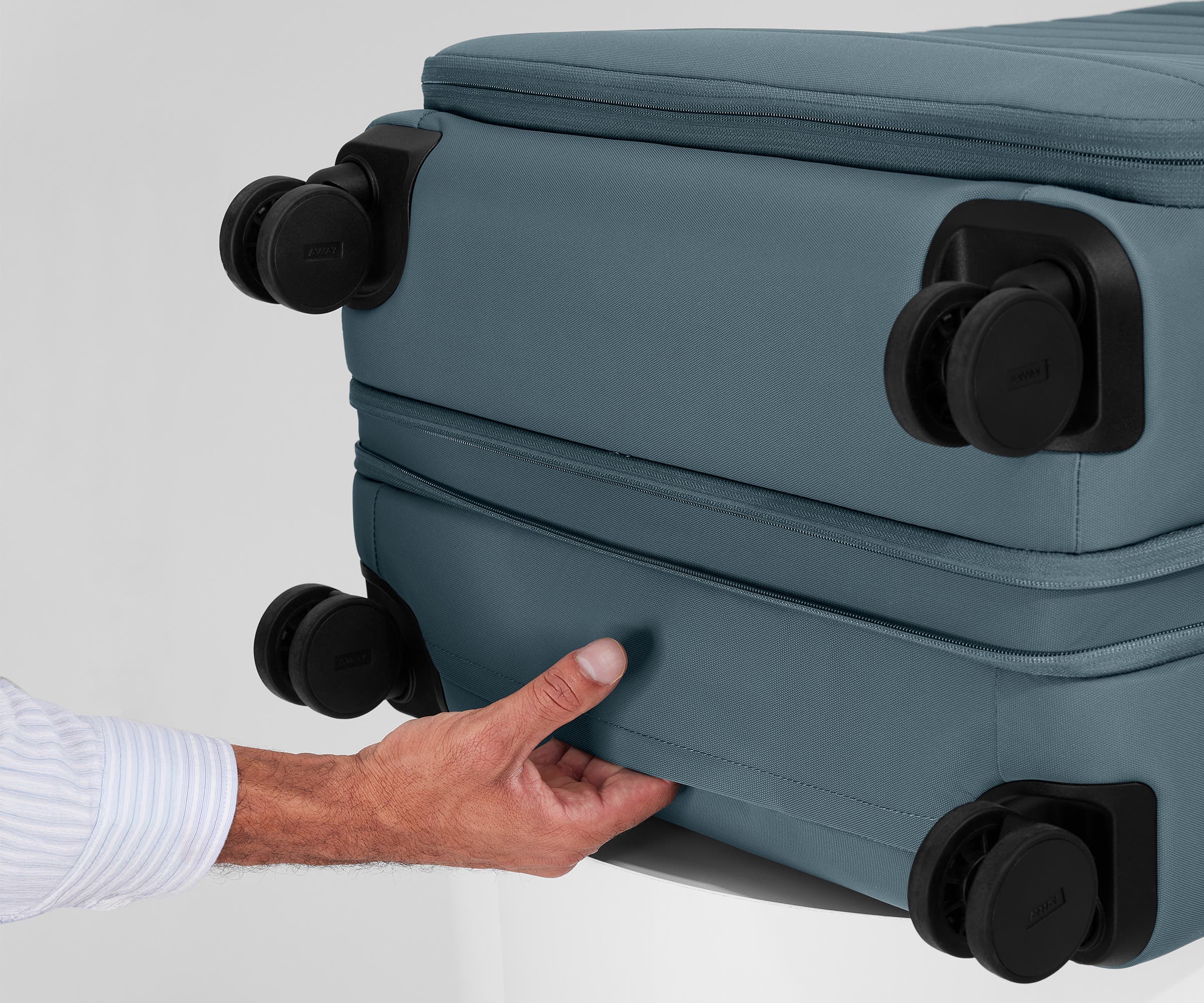 Premium Softside Large Luggage in Coast Blue - Spacious & Durable Suitcase for Travel, Business Trips & Vacations