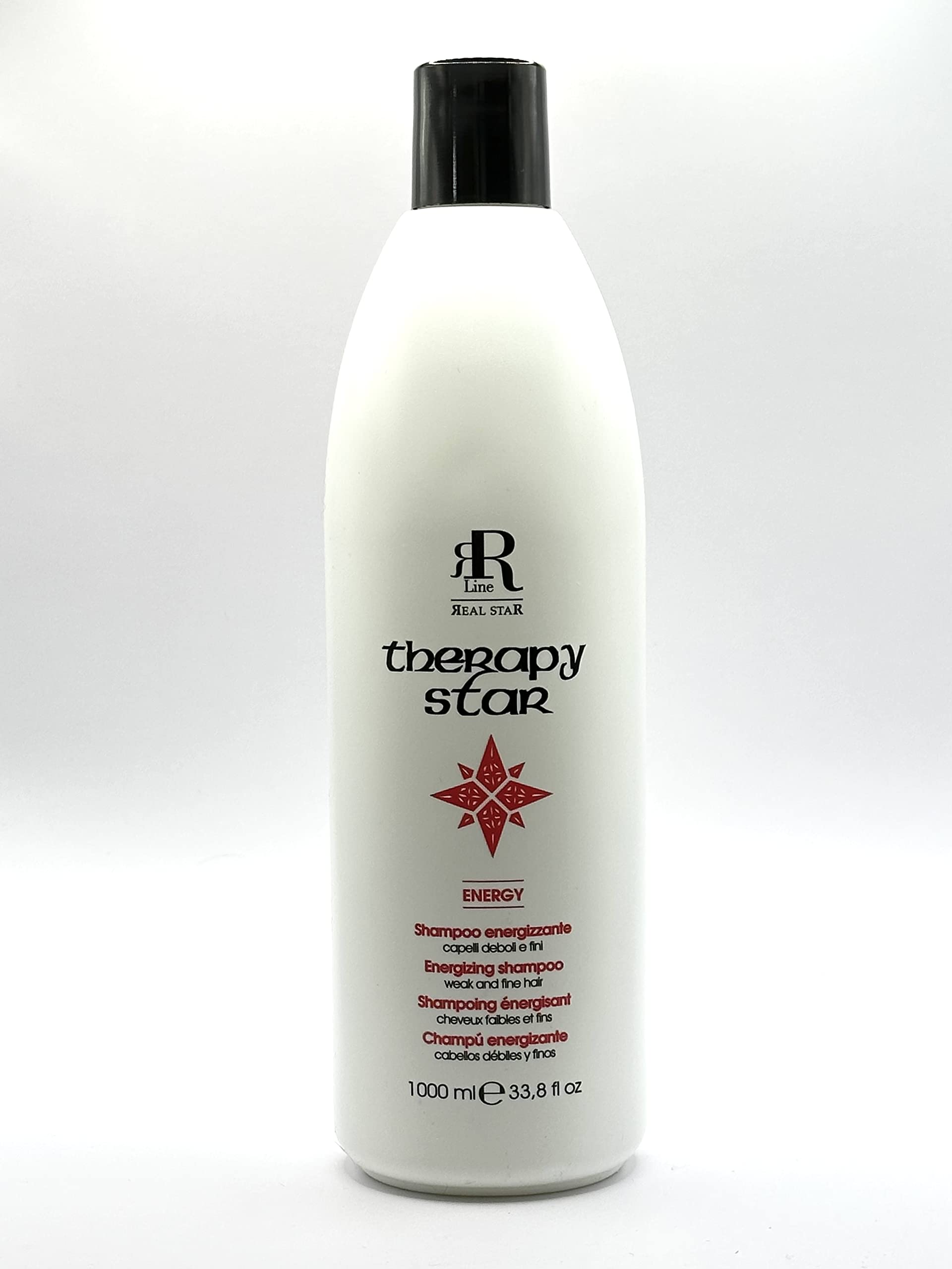 Rr Line Racioppi Energizing Shampoo for Weak & Damaged Hair - 33oz Large Bottle | Volumizing & Strengthening Formula for Thin, Brittle Hair | Perfect for Daily Use & Hair Recovery