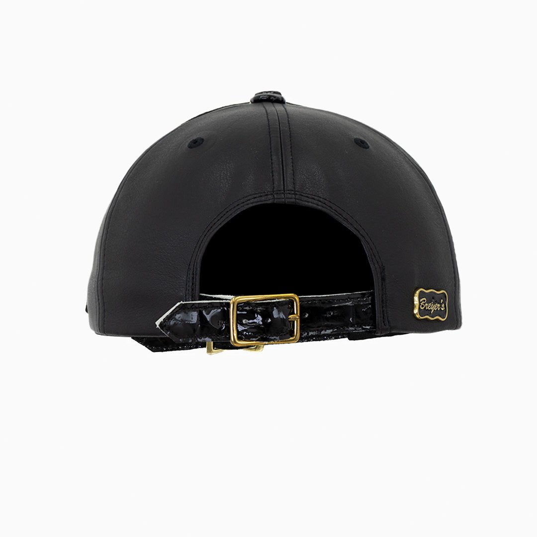 Breyer's Buck 50 Leather Watch Hat - Genuine Leather Adjustable Unisex Cap for Outdoor, Hunting, and Casual Wear