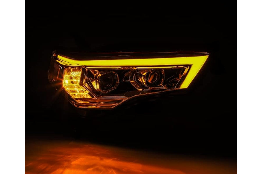 2014-2020 Toyota 4Runner AlphaRex LUXX Series LED Projector Headlights - Chrome Housing - High Performance Lighting for Off-Road & Night Driving