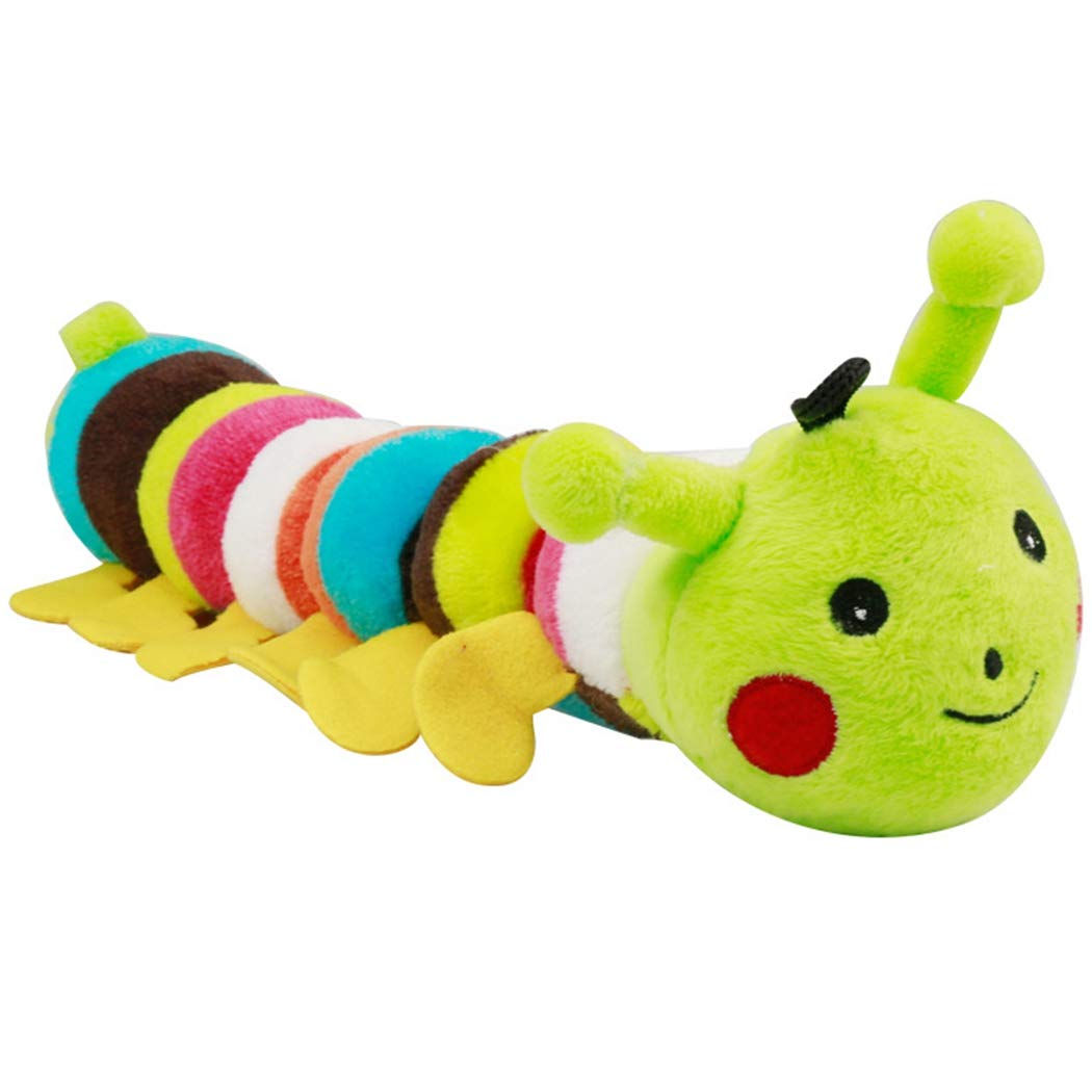 BangCool Squeaky Caterpillar Dog Toy - Interactive Chew Toy for Dogs & Cats, Plush PP (Polypropylene) Pet Toy - Perfect for Playtime, Training & Teething Relief