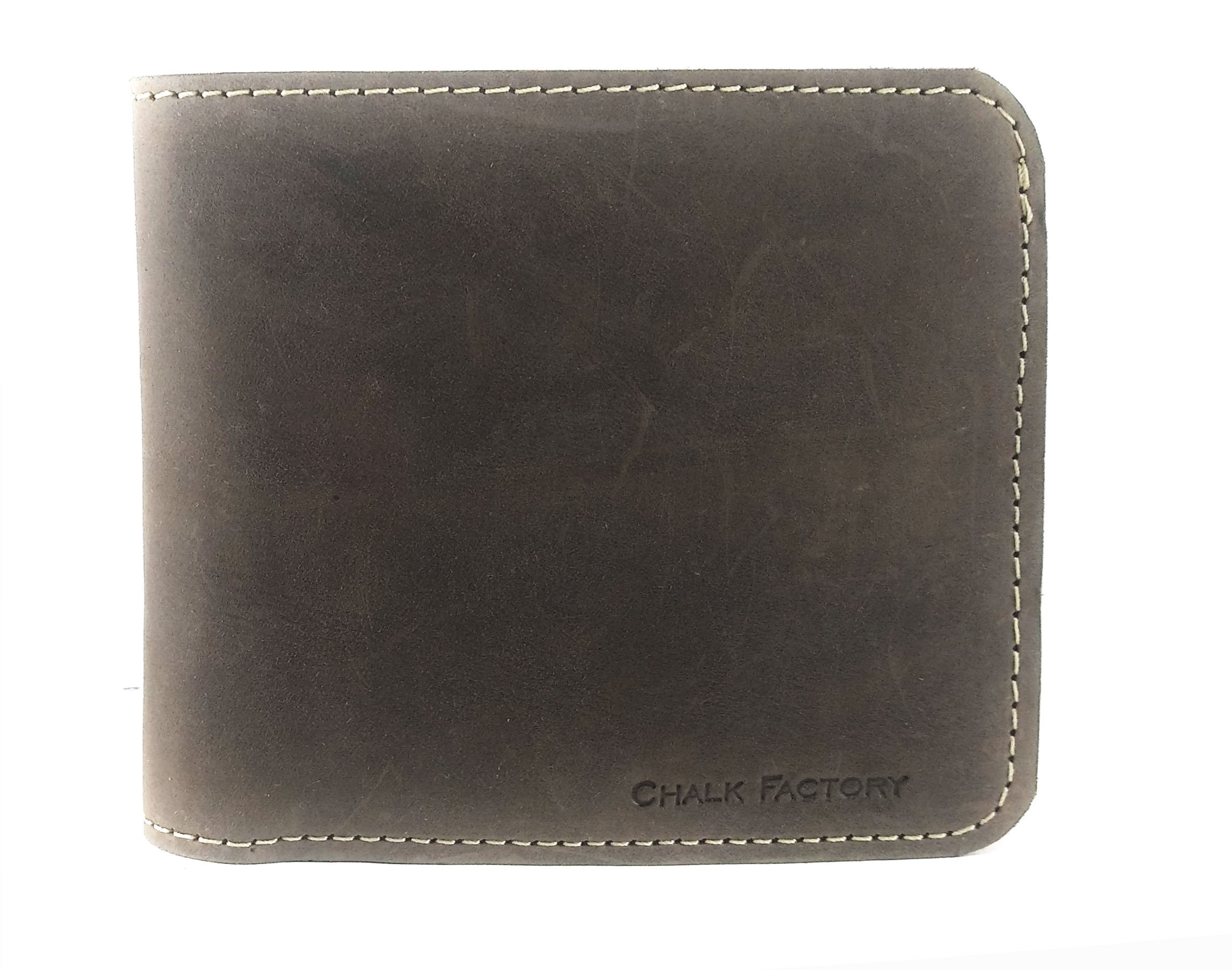 Genuine Leather Buttoned Wallet for Men & Women - RFID Blocking, Multiple Card Slots & Cash Pocket - Premium Brown Bifold Wallet - Perfect for Everyday Use, Travel & Business
