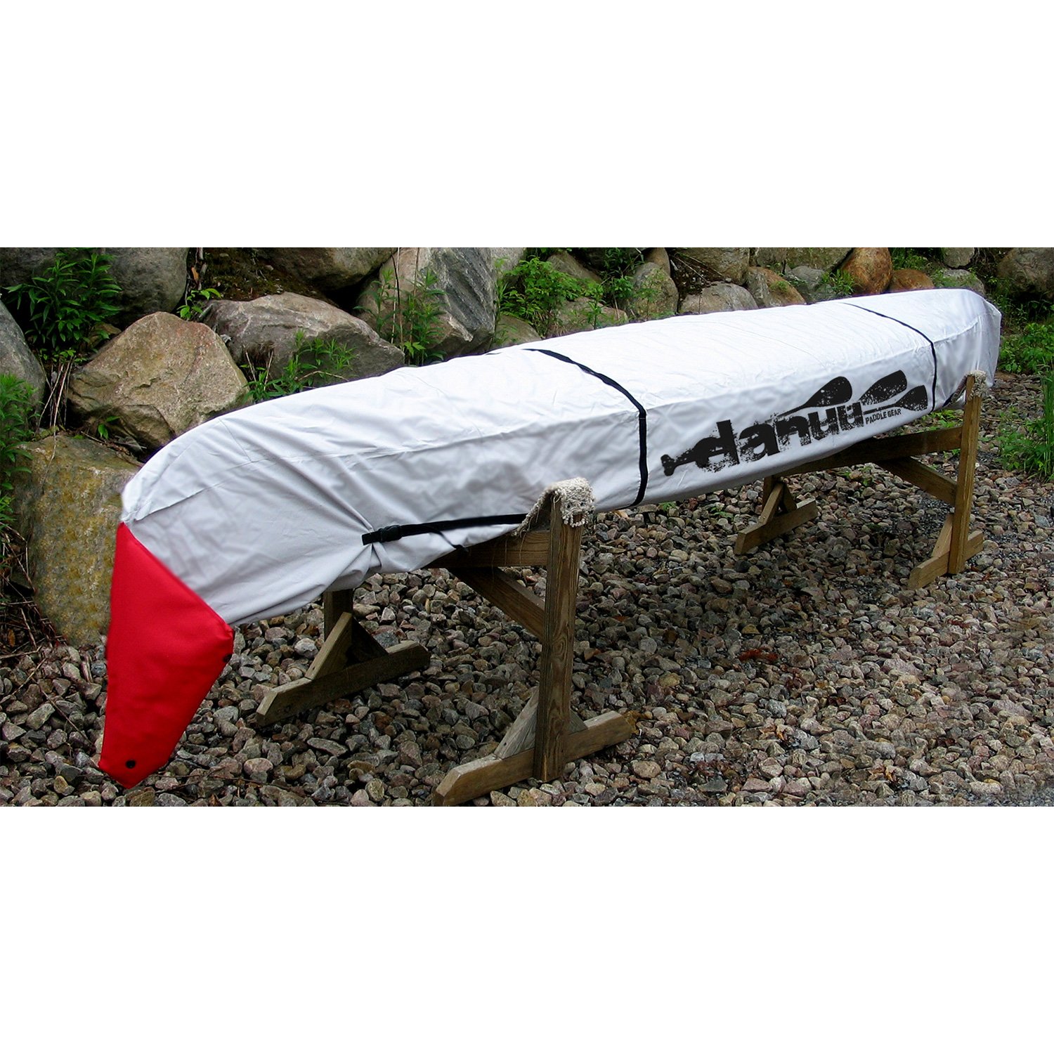 132 in. White Skipper Canoe Cover - Heavy-Duty Waterproof Protection for Kayaks & Canoes - Perfect for Outdoor Storage & Travel