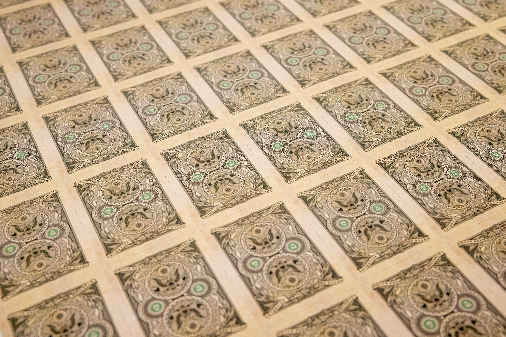 Federal 52 V2 Uncut Sheet - Premium Playing Cards for Collectors & Magicians - Perfect for Cardistry, Magic Tricks & Poker Games