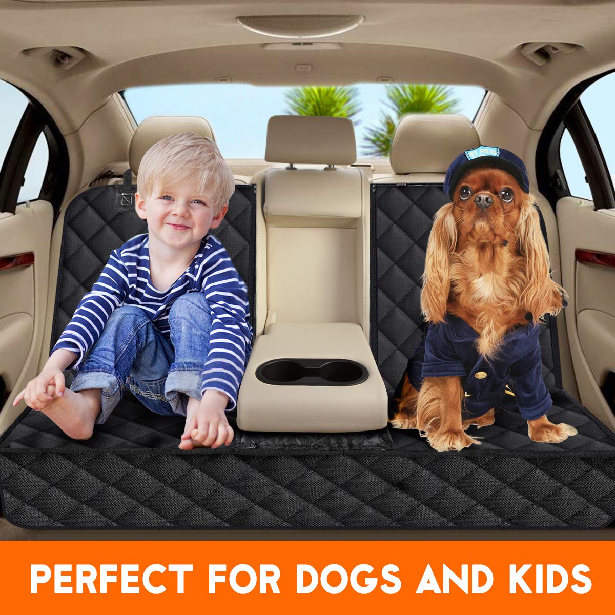 **Waterproof Dog Car Seat Cover - Non-Slip Pet Seat Protector for Cars, Trucks & SUVs | Fits Most Vehicles with Armrest | Durable & Easy to Clean | Perfect for Travel, Road Trips & Daily Commutes**