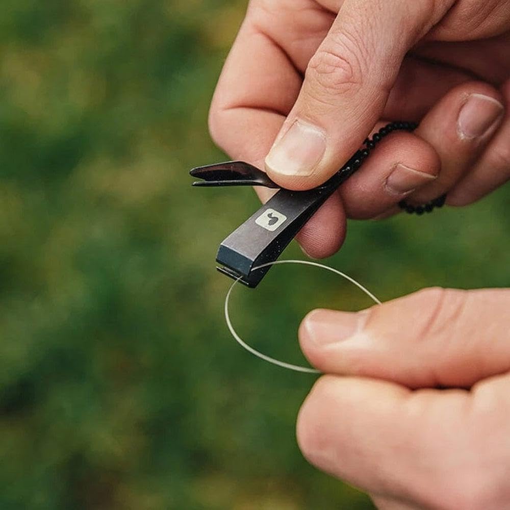 Loon Outdoors Rogue Nipper with Knot Tool - Premium Fishing Pliers for Fly Fishing, Saltwater & Freshwater Anglers - Perfect for Cutting Line, Crimping & Knot Tying