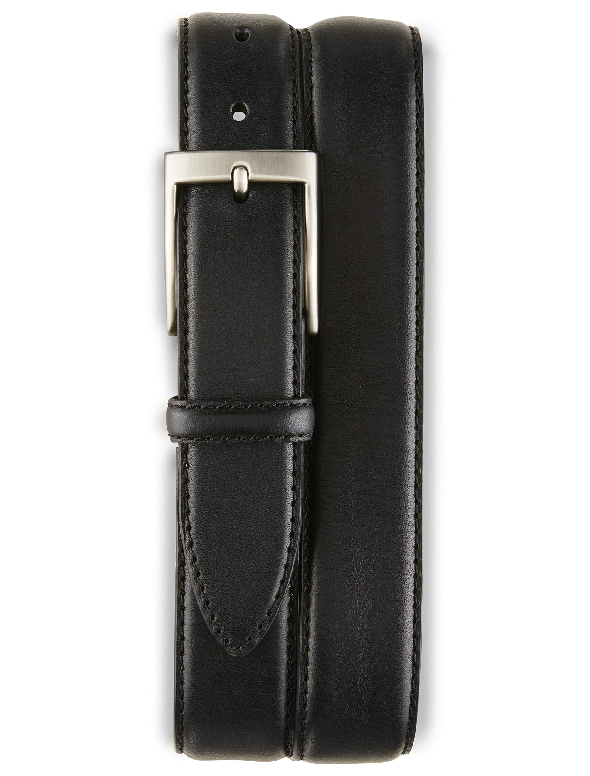 DXL Big and Tall Comfort Stretch Feather-Edge Dress Belt for Men | Rochester Collection | Premium Adjustable Formal Belt for Office, Wedding & Business Attire