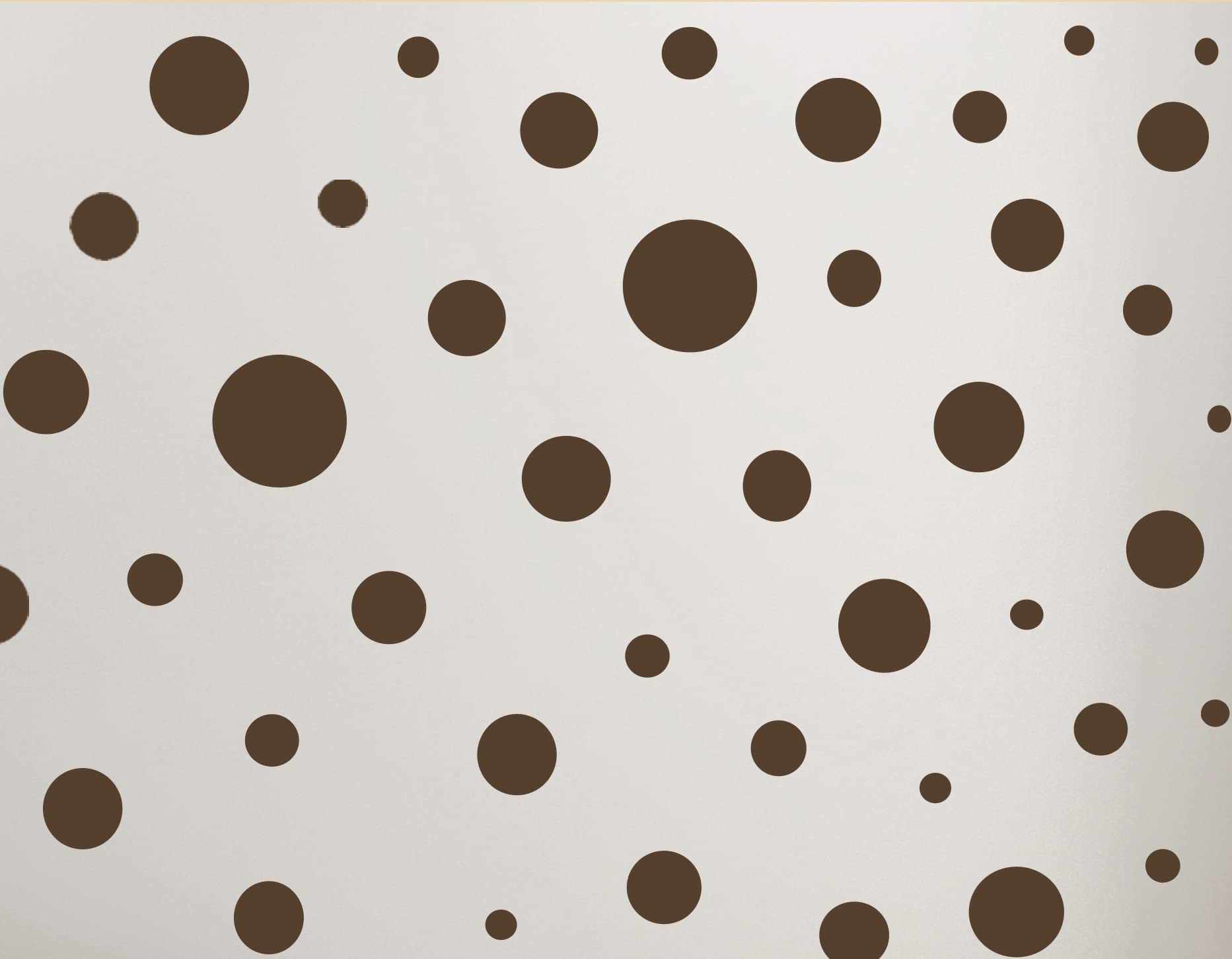 Brown Polka Dot Wall Decals - Peel and Stick Vinyl Wall Stickers for Girls Room, Nursery, Bedroom Decor - Easy DIY Wall Art for Kids Room, Birthday Party, Home Decoration (Brown) - Perfect for Nursery Accent Walls, Playroom Decor, and Birthday Party Backdrops
