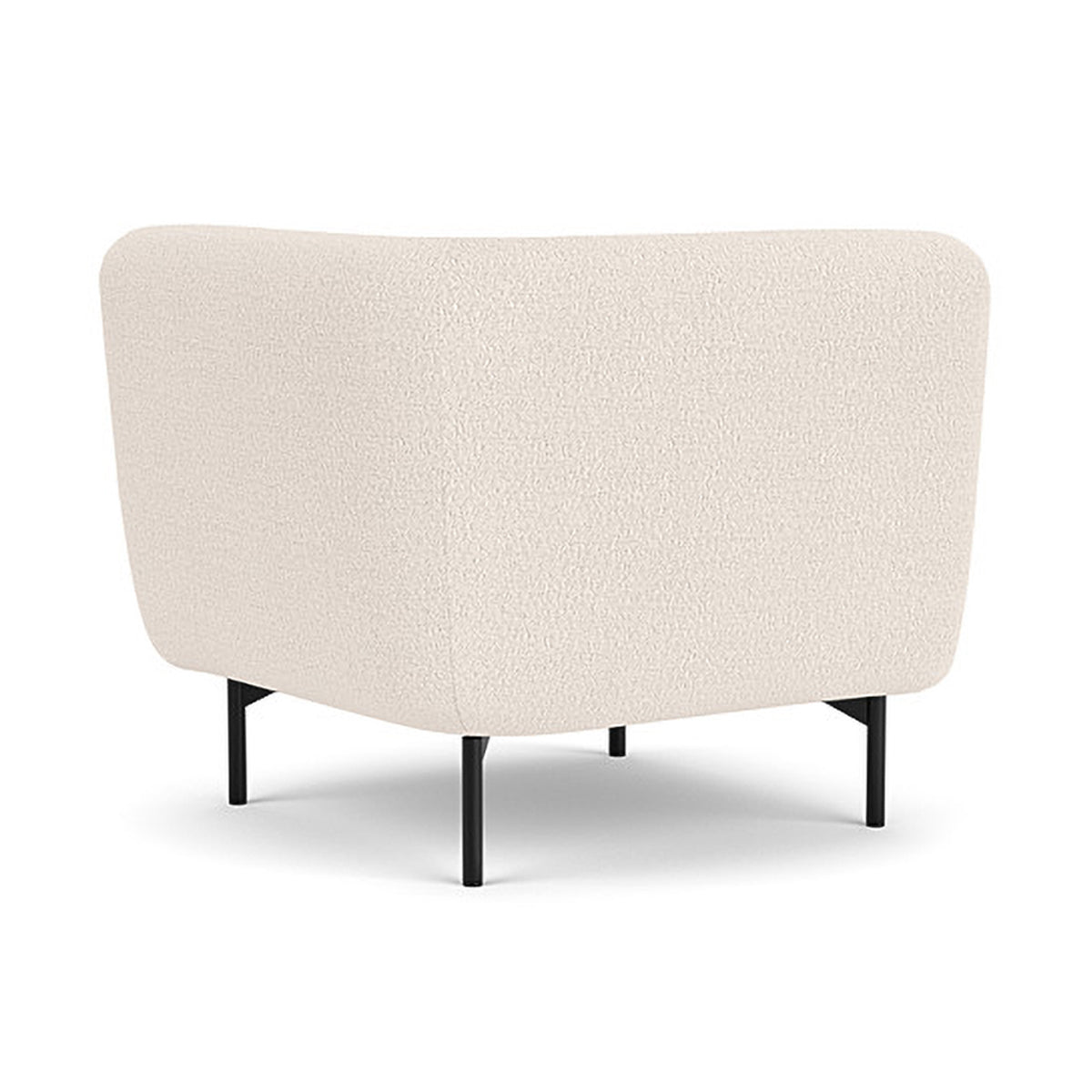 Alfred Boucle Left 1 Seater Modular Sofa - Modern Accent Chair for Living Room, Bedroom & Office - Comfortable Small Space Furniture