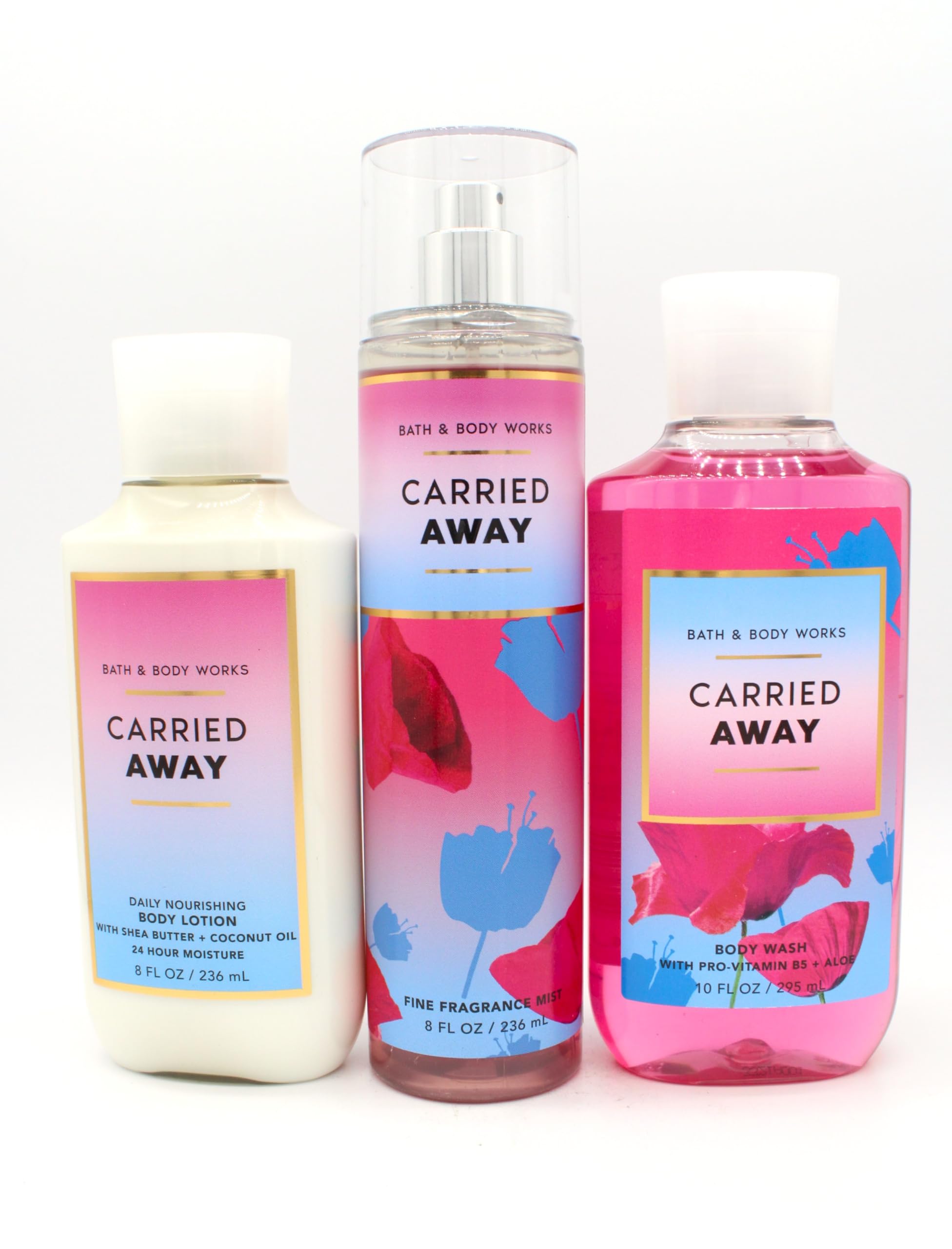Carried Away Bath & Body Set - Fine Fragrance Mist, Body Wash & Lotion Gift Bundle | Perfect for Self-Care, Spa Days & Romantic Gifts
