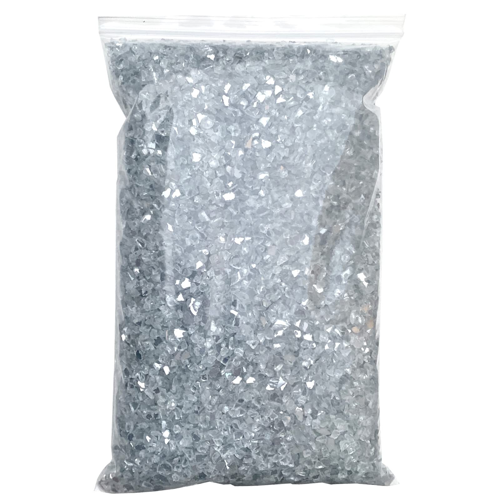 3lb Crushed Mirror Glass Pieces 6-8mm for DIY Crafts, Resin Art, Home Decor - Perfect for Mosaic, Jewelry Making, and Decorative Projects