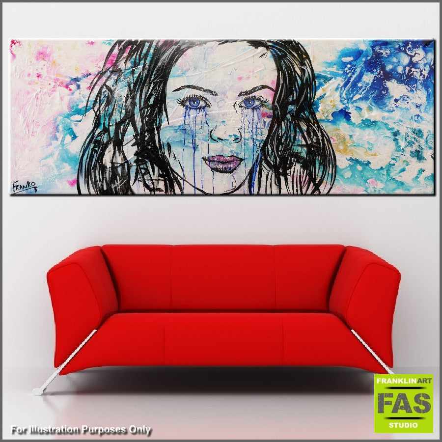 Inspiring Urban Pop Art Print - Beautiful Woman Wall Decor for Living Room, Bedroom & Office