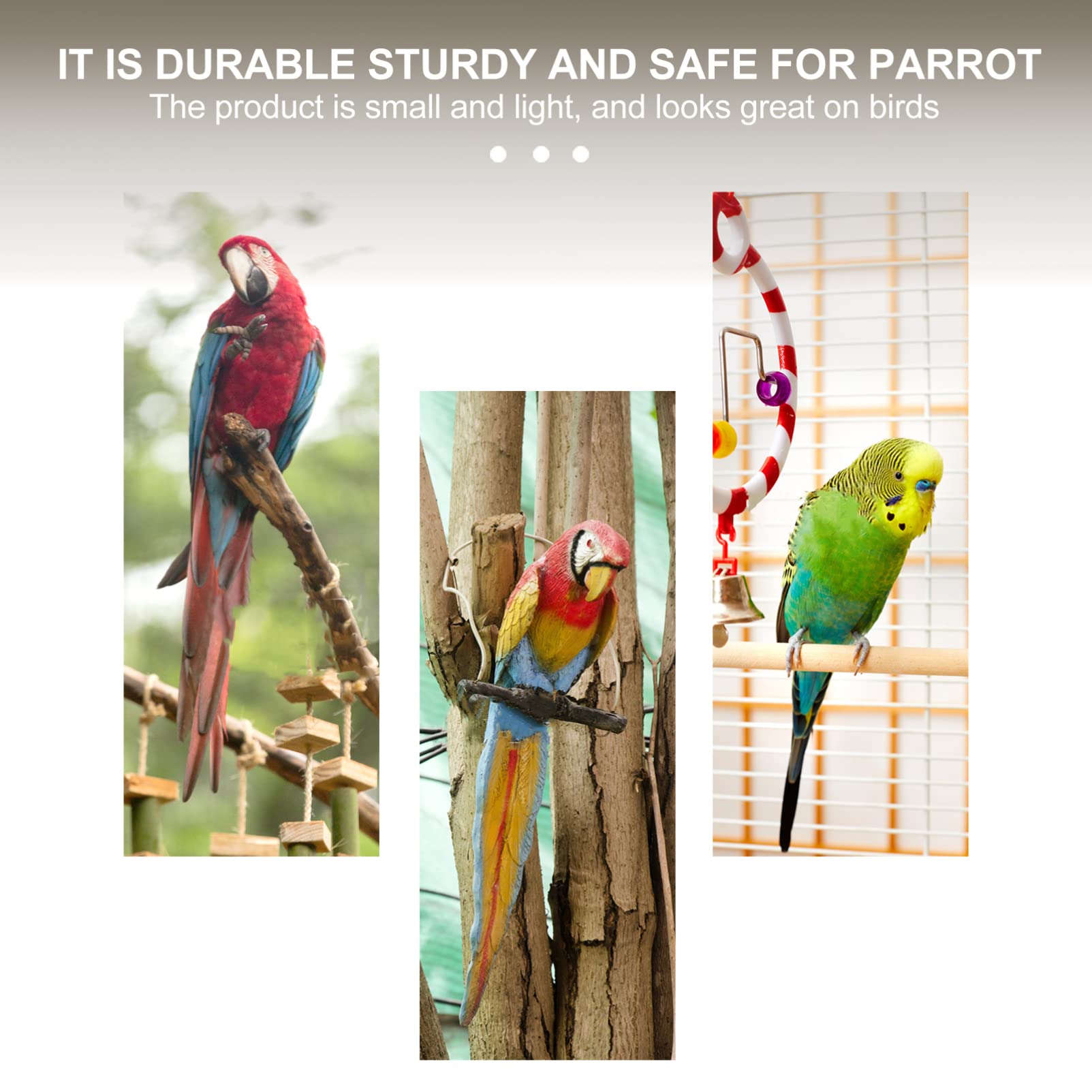 Balacoo 5pcs Bird Chewing Toys - Natural Rattan Perch for Parrot, Sparrow, Parakeet, Canary & Cockatiel - Colorful Cage Biting Toys for Mental Stimulation & Beak Health | Perfect for Small Birds Playtime & Cage Enrichment