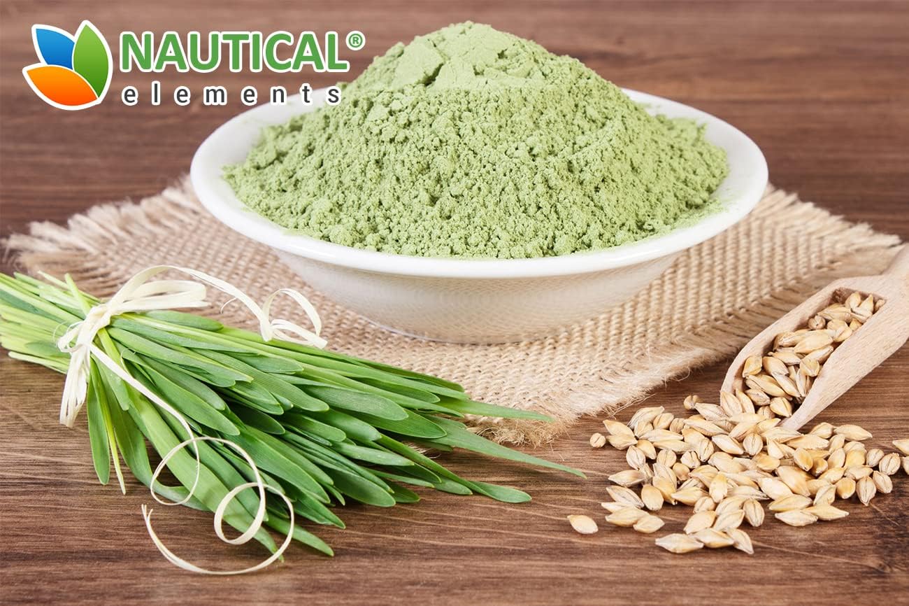 Organic Barley Grass Powder - USDA Certified, Non-GMO, Vegan, Rich in Antioxidants, Protein & Fiber - 200g for Smoothies, Detox & Energy Boost
