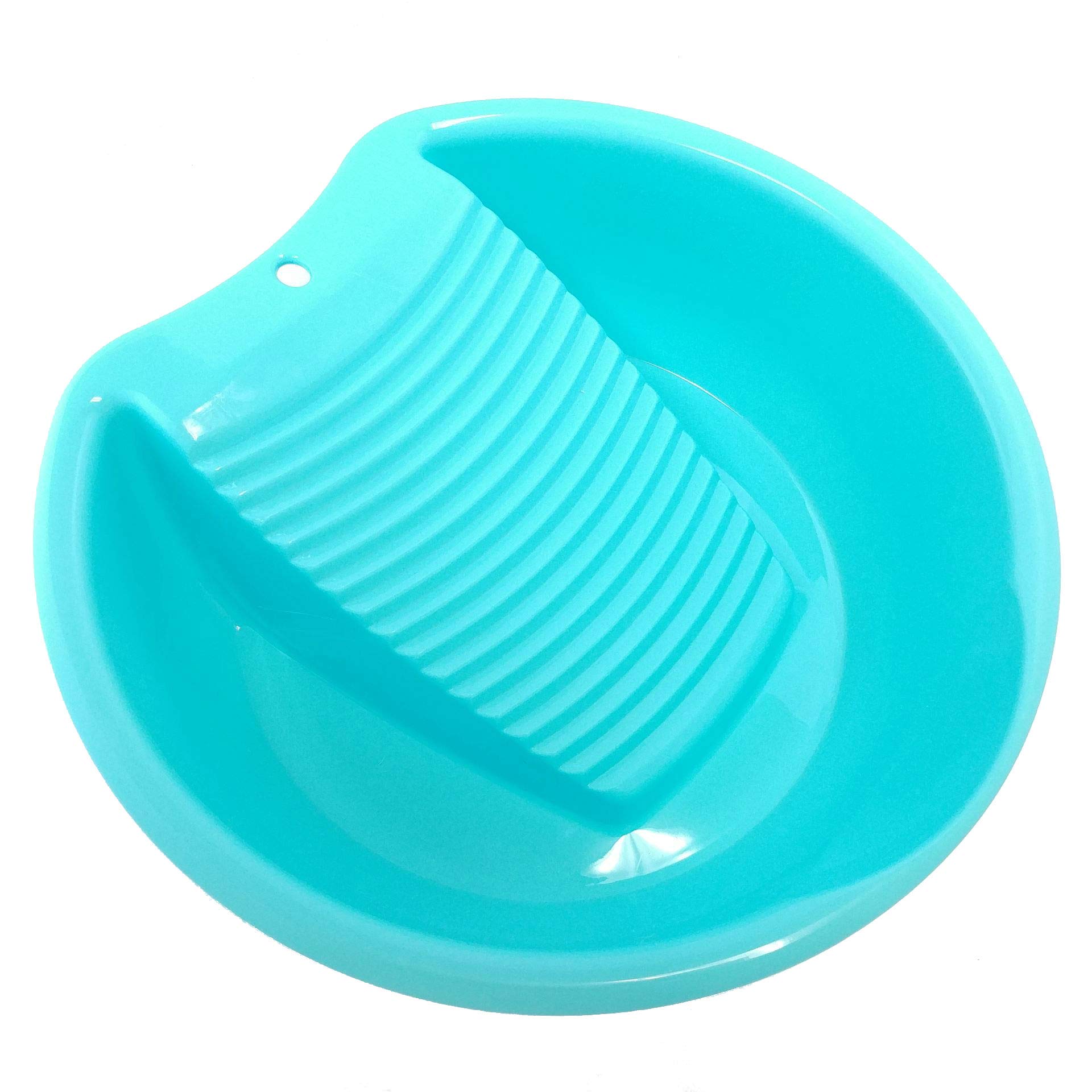Blue Washboard Basin for Hand Washing Clothes | Small Delicate Items Laundry | Vintage Style Sink Scrubber for Camping, Off-Grid Living & Eco-Friendly Cleaning