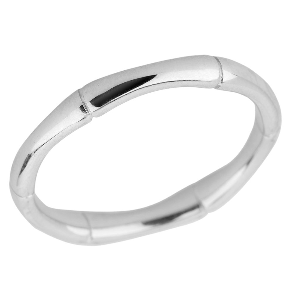 925 Silver Bamboo Thumb Ring - 3mm for Yoga & Meditation