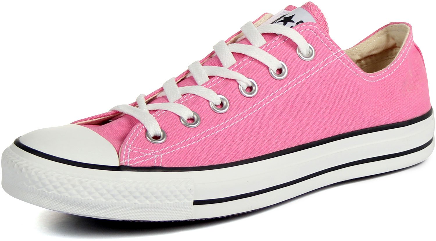 Converse Chuck Taylor All Star OX Unisex Sneakers - Pink (Men's 6/Women's 8) | Classic Canvas Shoes for Casual Wear, Street Style & Everyday Fashion