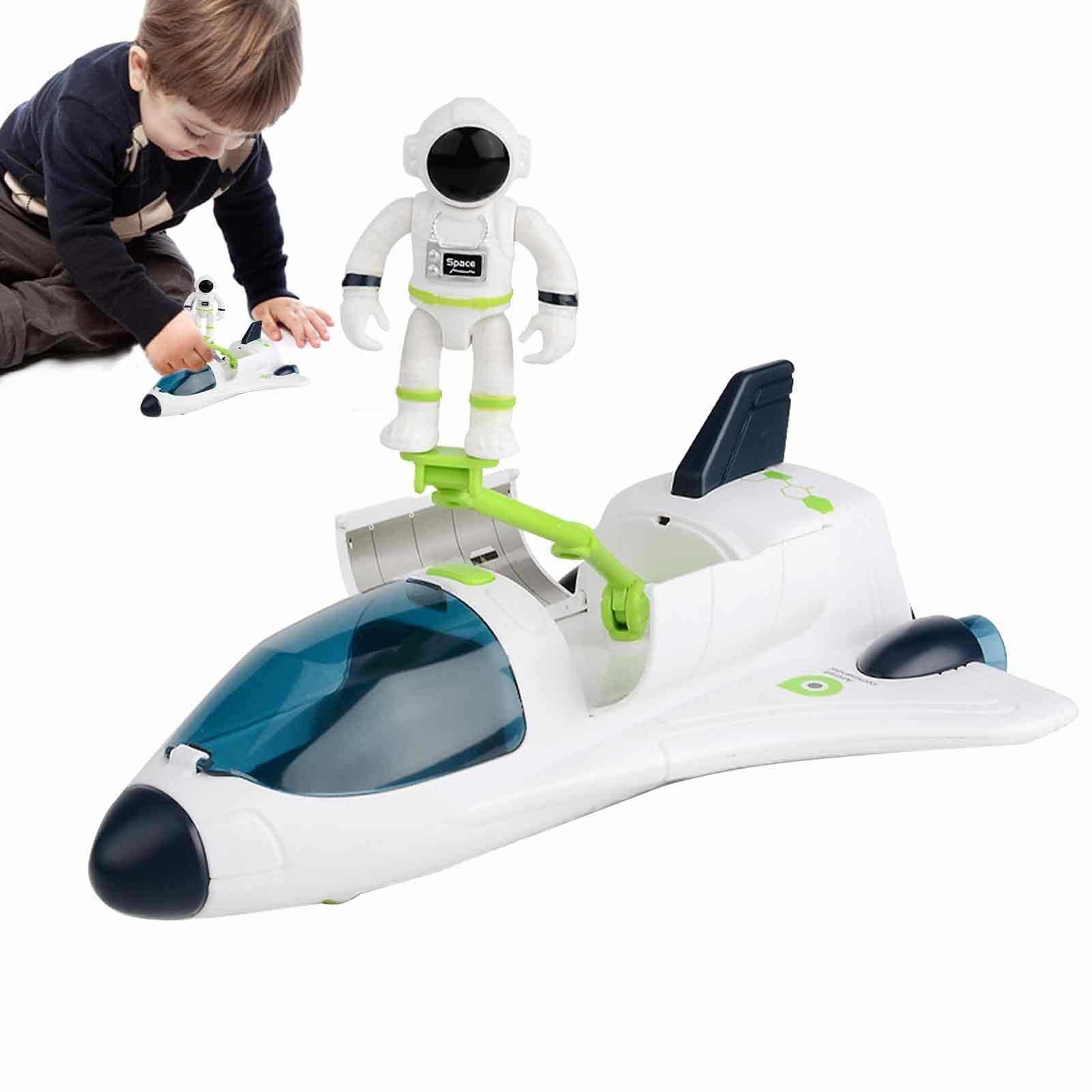 Space Rocket Shuttle Astronaut Toys for Kids Ages 3-8 - Light & Sound Spaceship, Rover Adventure Playset - STEM Learning & Imaginative Play for Boys & Girls