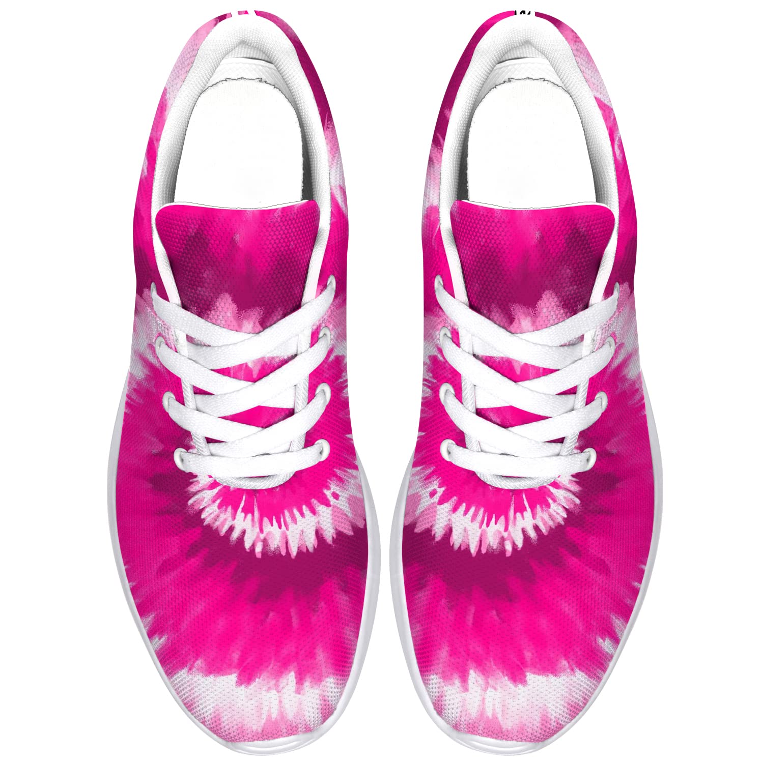 **Women's Pink Swirl Tie-Dye Running Shoes - 3D Print Athletic Sneakers for Women & Girls - US Size 11.5 (Men) - Perfect for Jogging, Gym Workouts & Casual Wear**